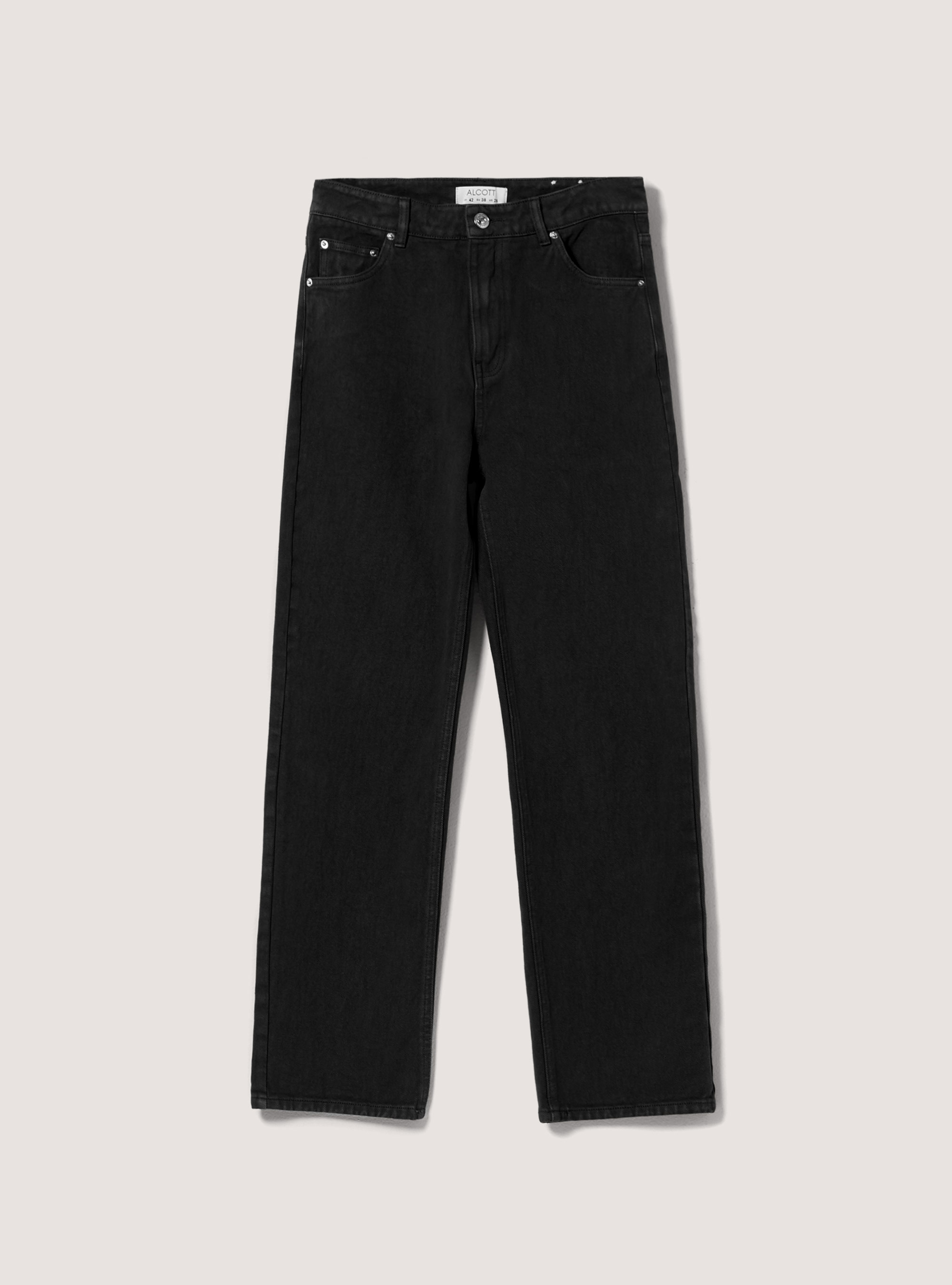 Twill-Hose mit gerader Passform, BK1 BLACK