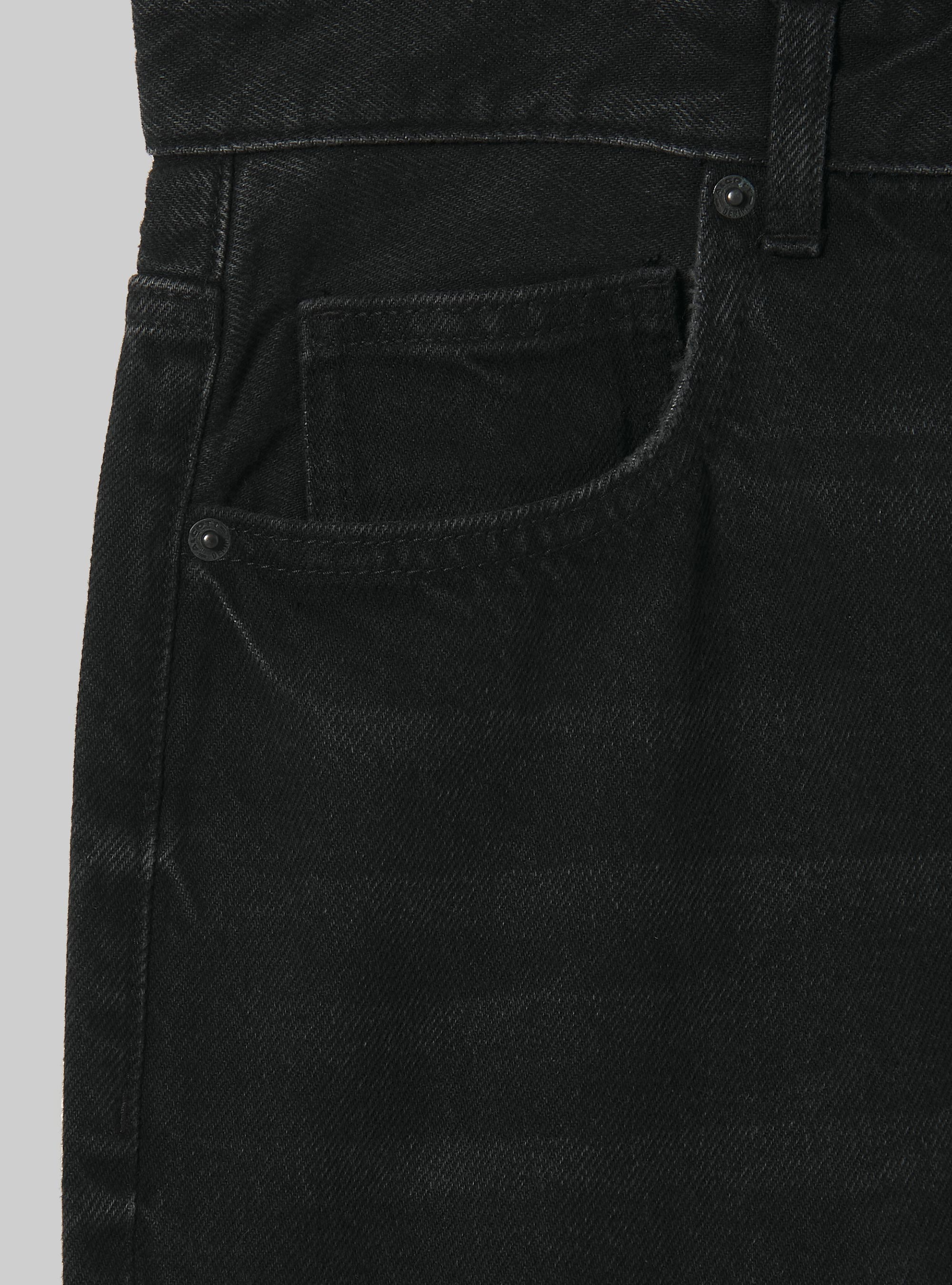 Baggy Fit Jeans mit Rissen, D000 BLACK