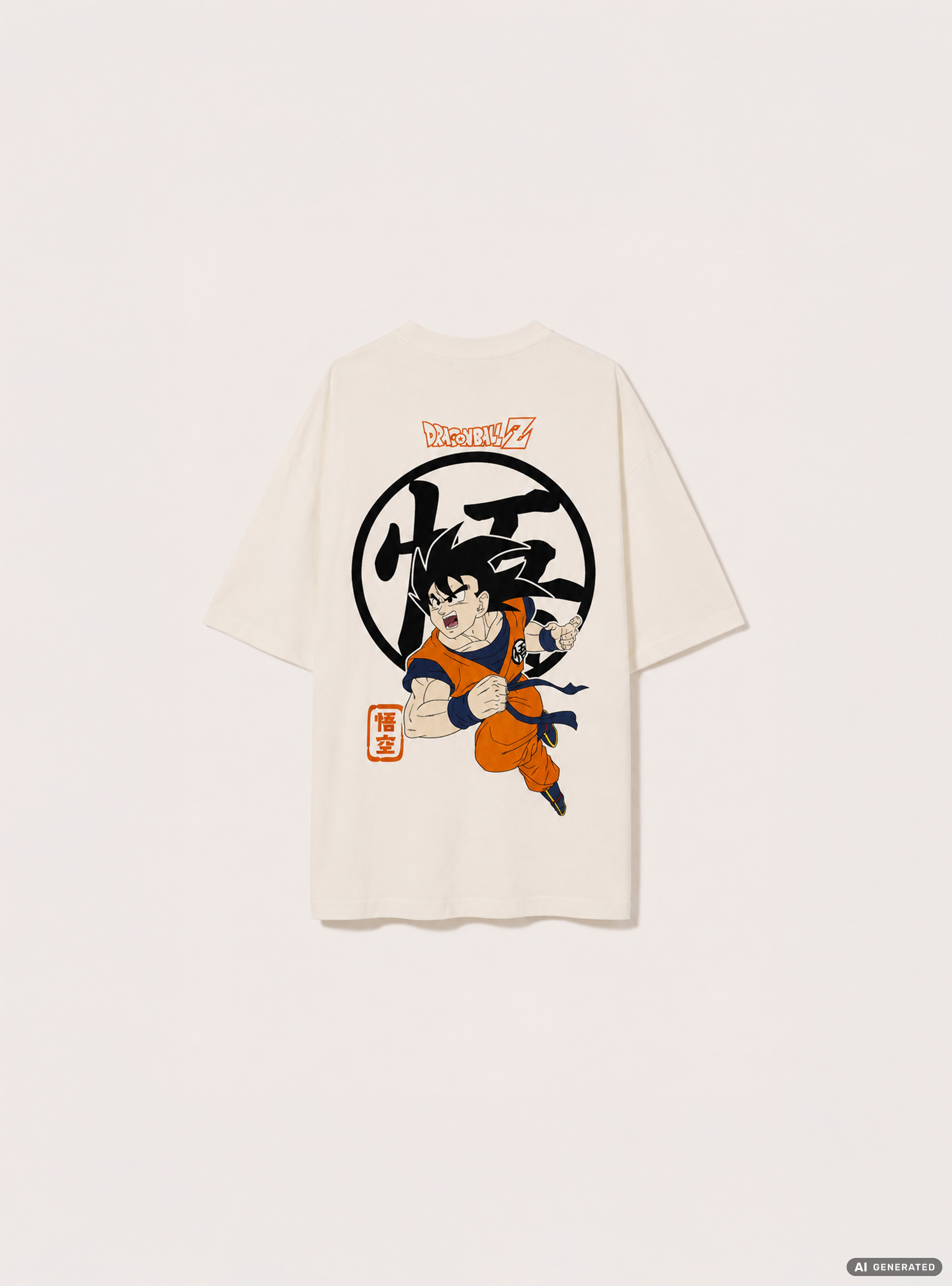 T-shirt dragonball z boxy fit, WH3 WHITE