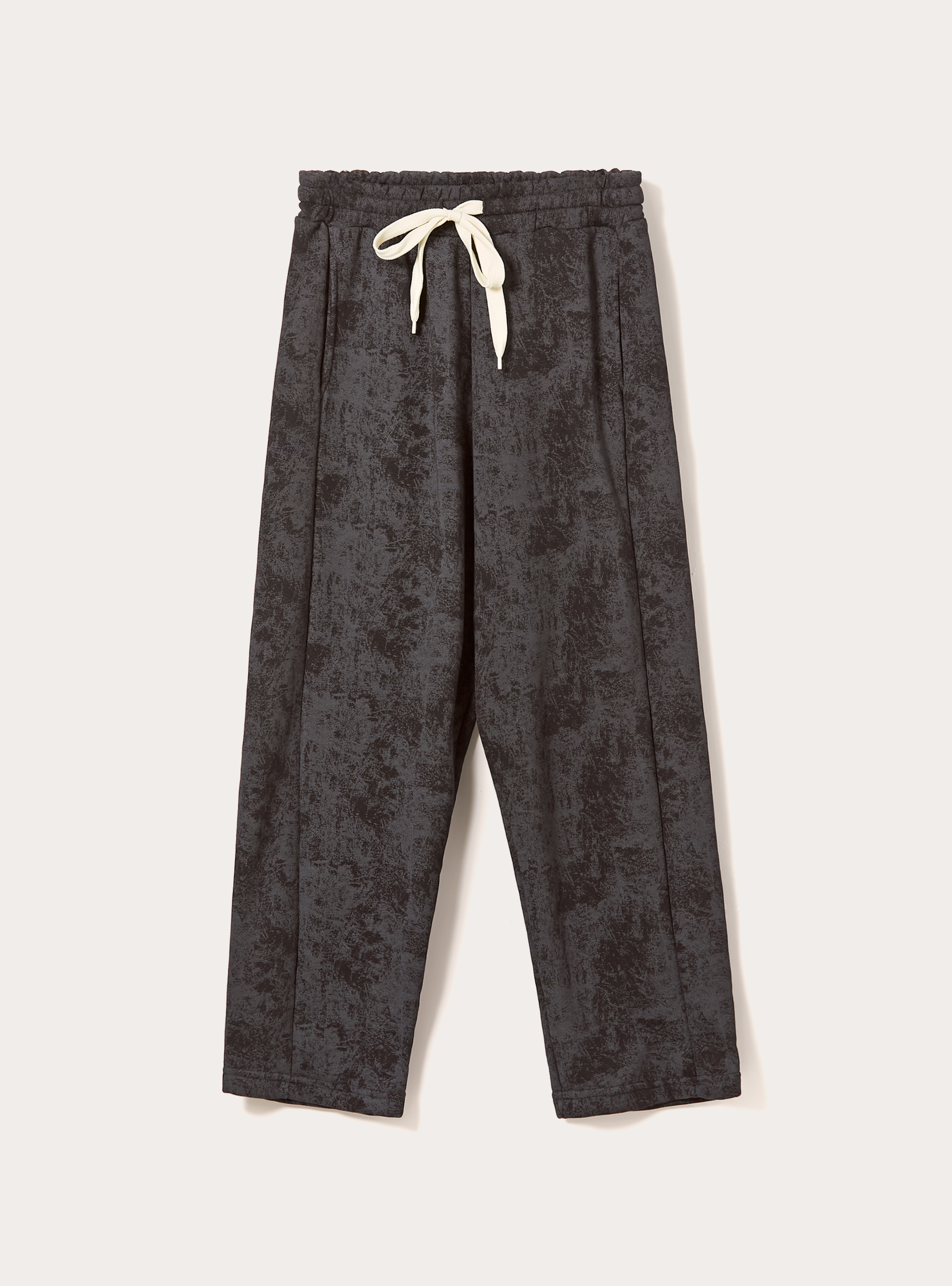 Marbled jogger pants, BK1 BLACK