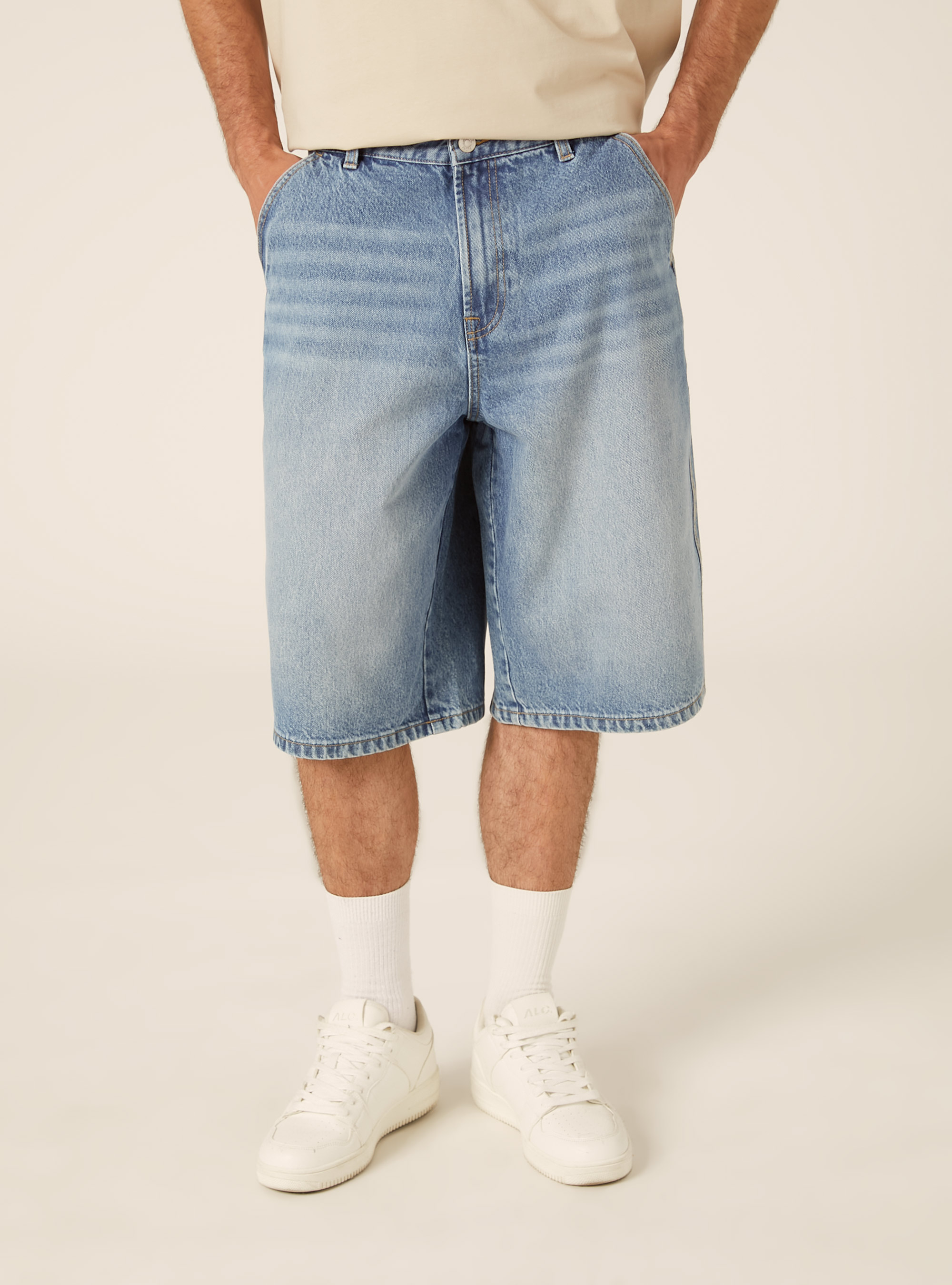 Bermuda in denim skater, D007 LIGHT AZURE