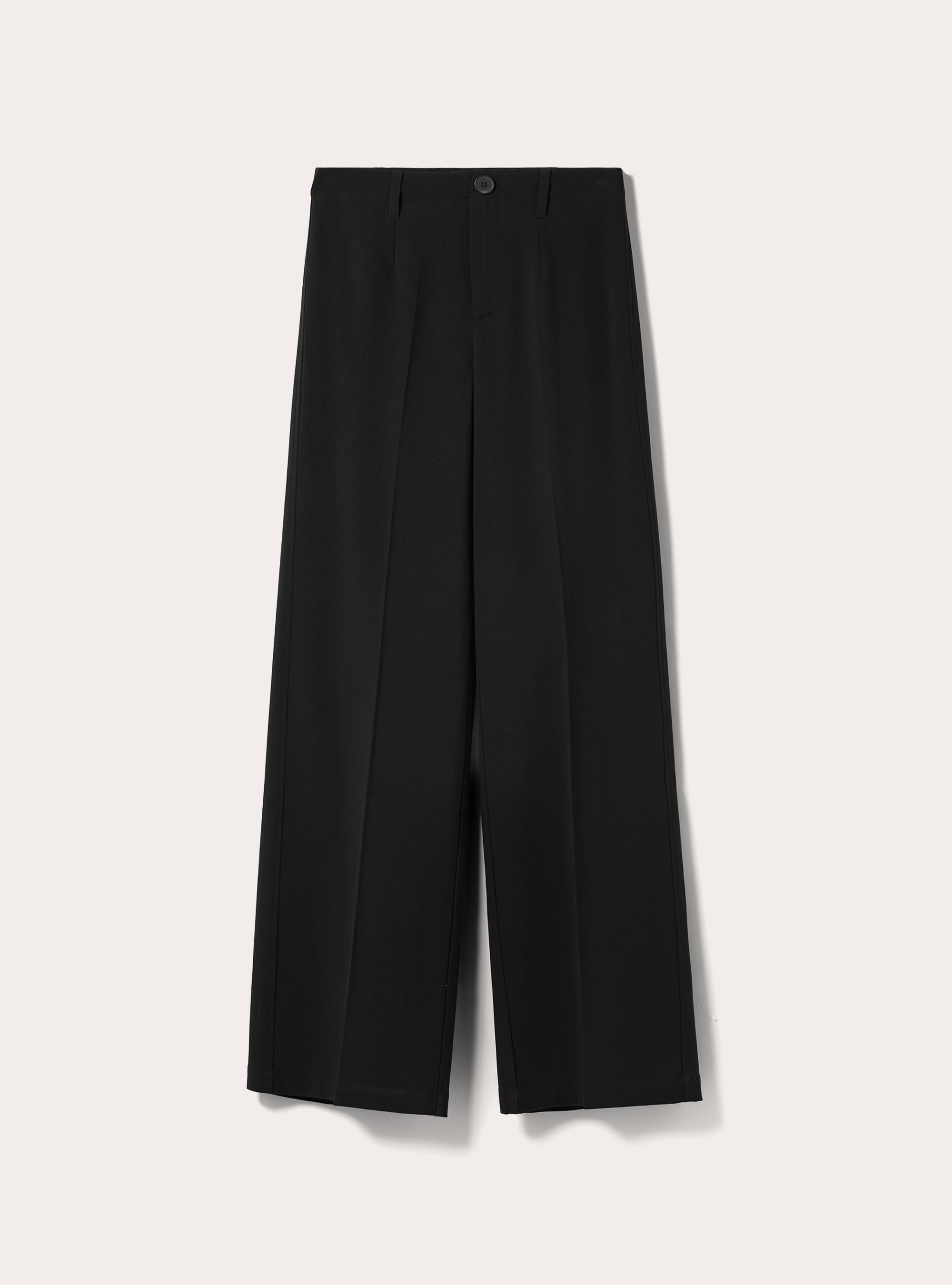 Straight leg wide leg tailored trousers, BK1 BLACK