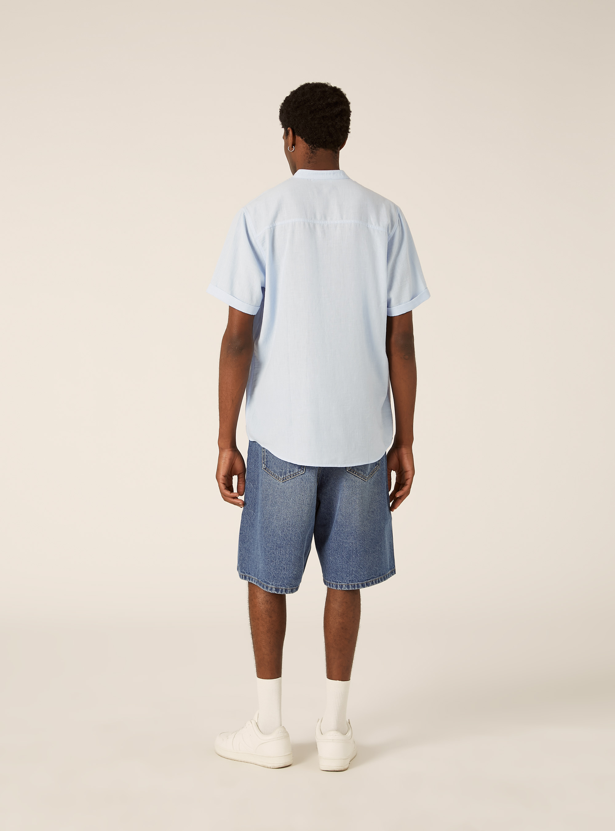 Chemise avec col officier, AZ3 AZURE LIGHT