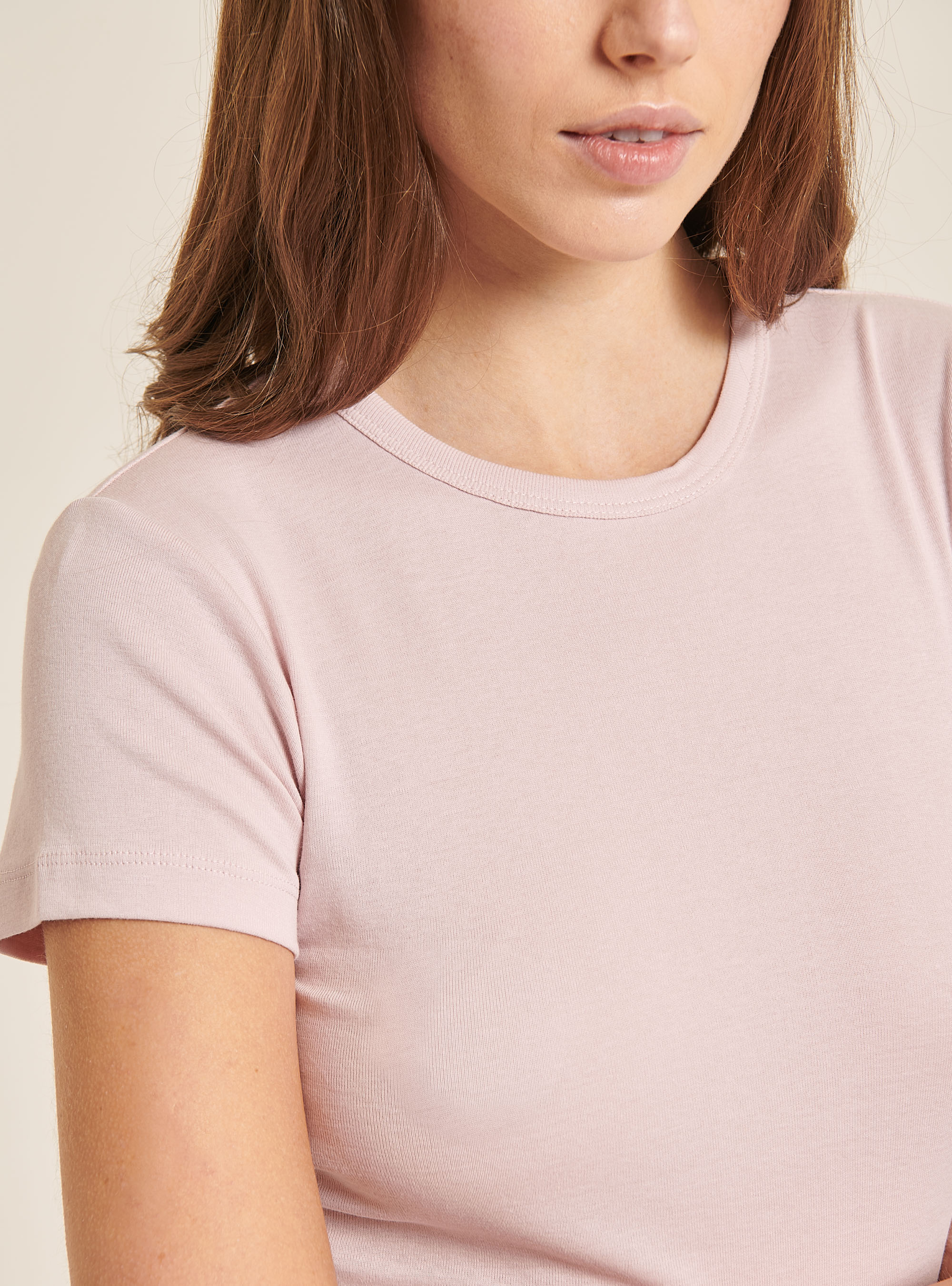 Camiseta corta de canale, C023 PINK