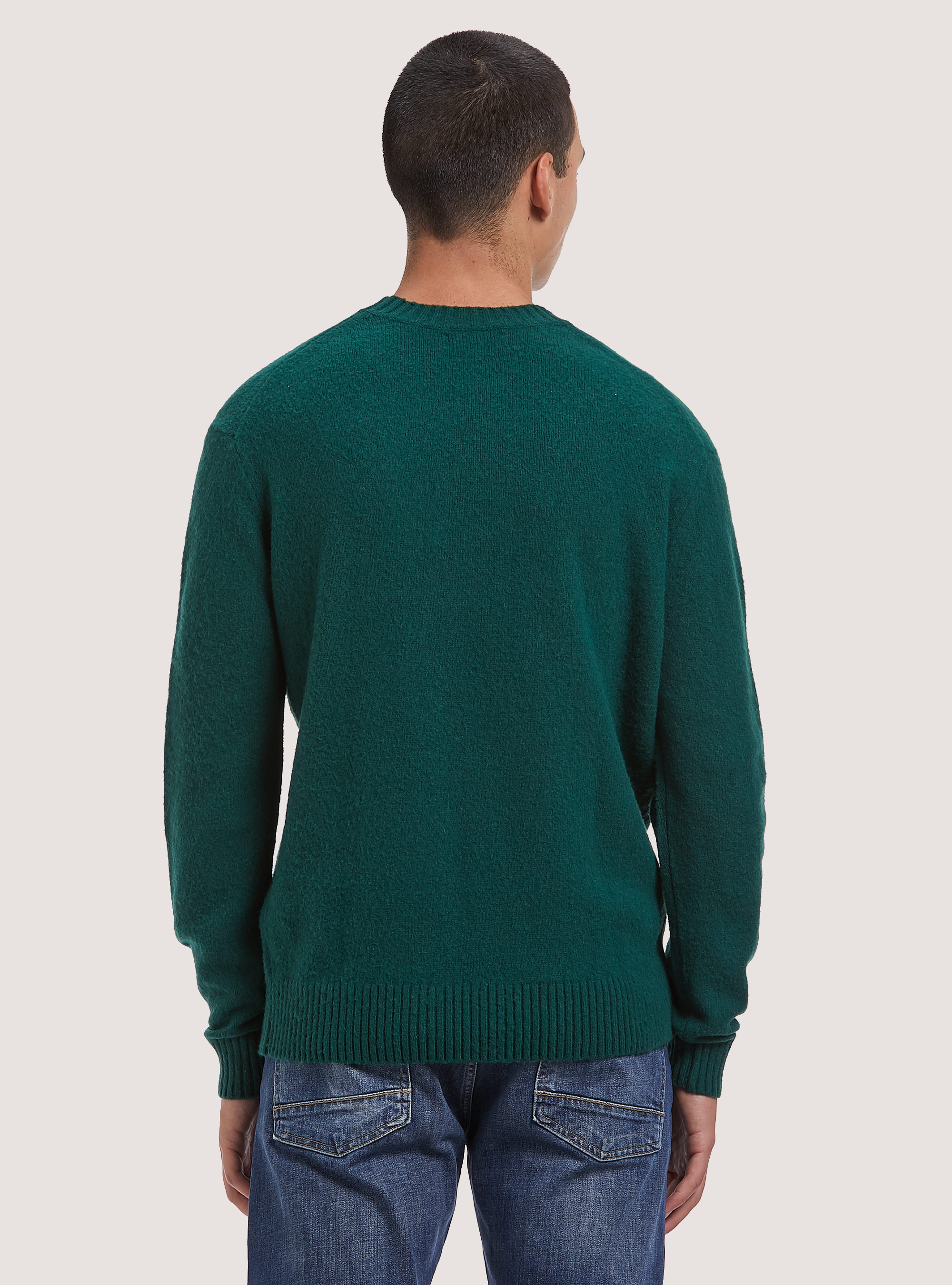 Wool blend pullover, GN1 GREEN DARK