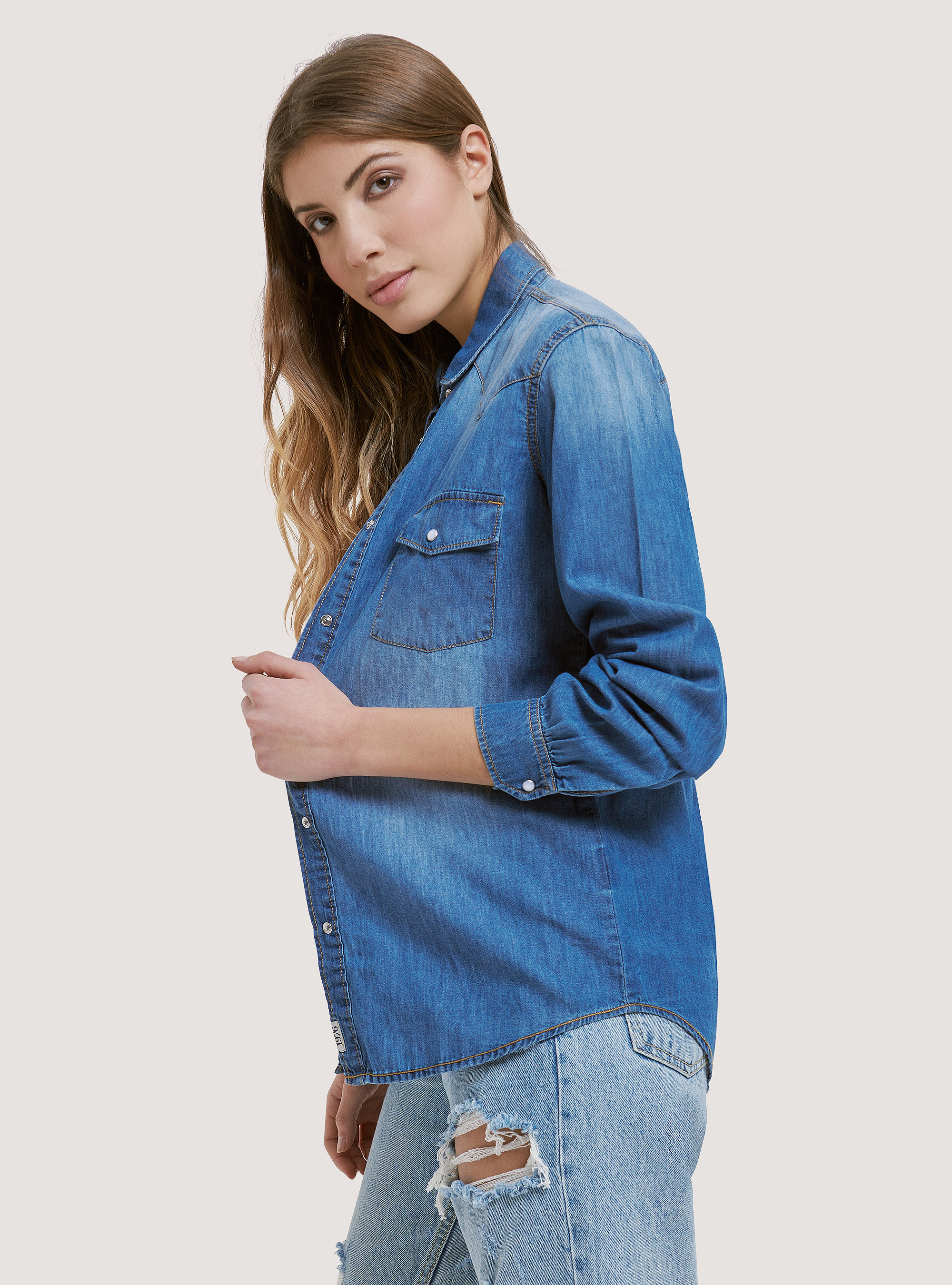 Denim-Hemd, C220 BLUE