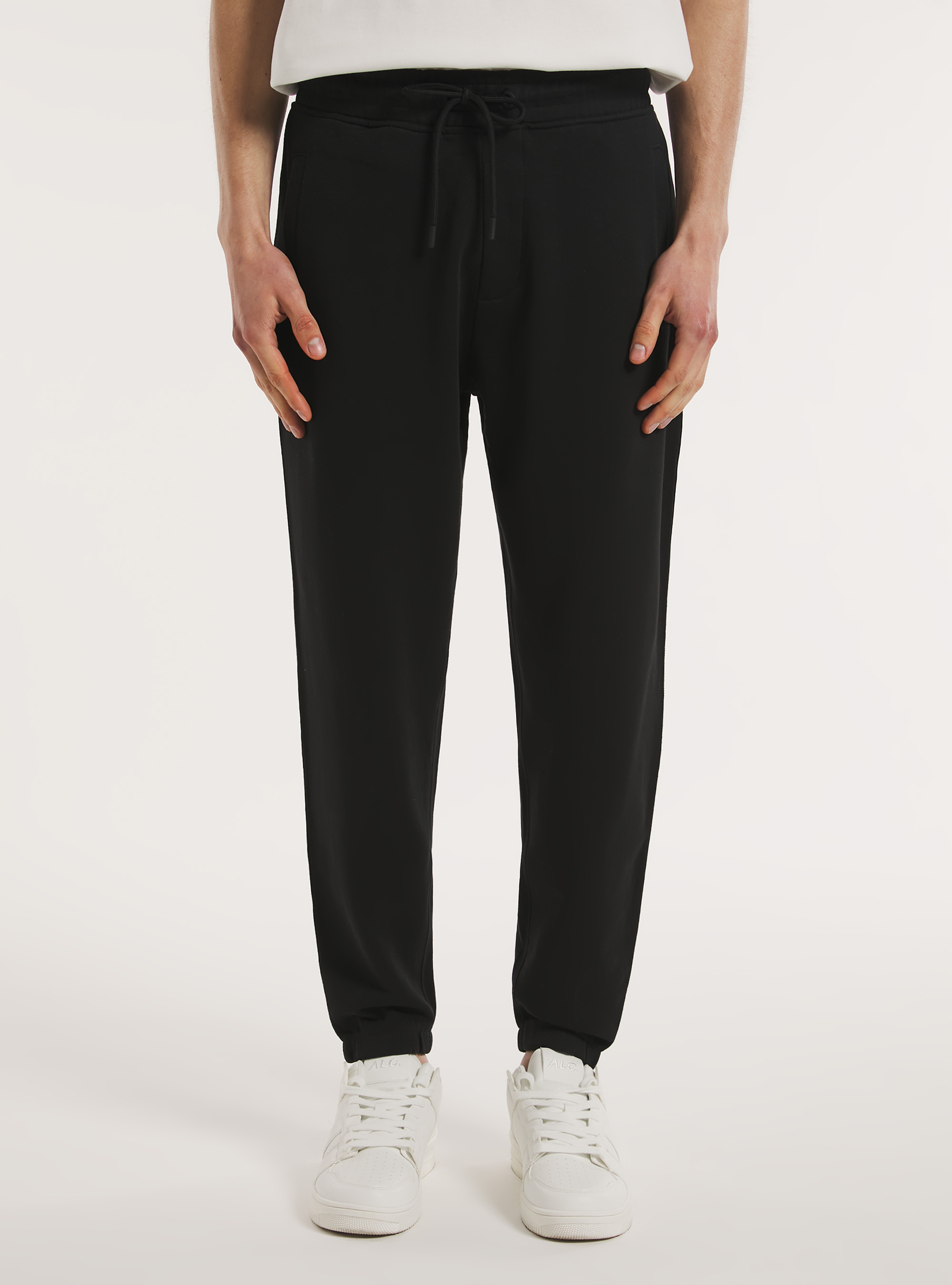 Plush jogger trousers, BK1 BLACK