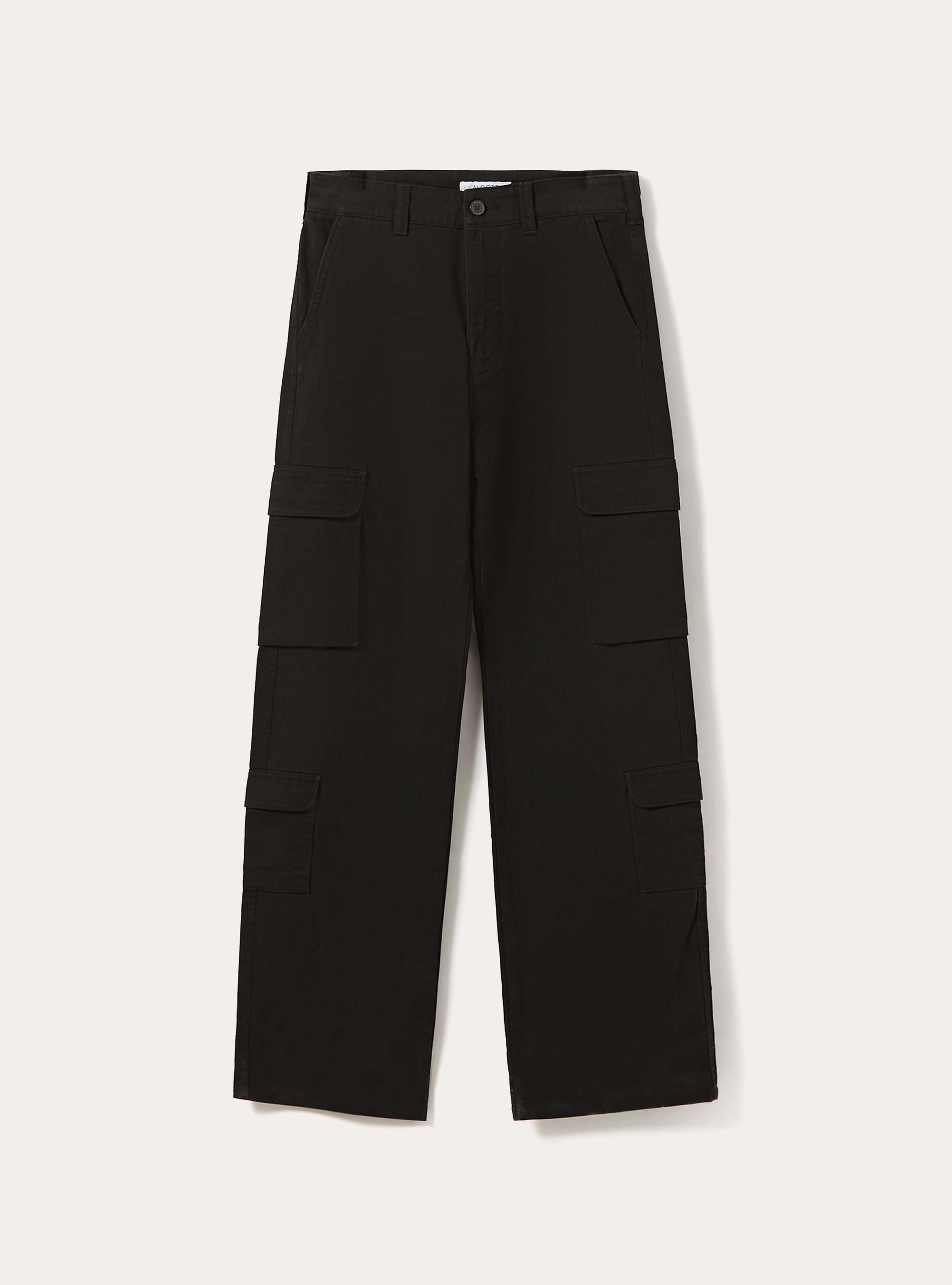 Pantal&oacute;n cargo de sarga, BK1 BLACK