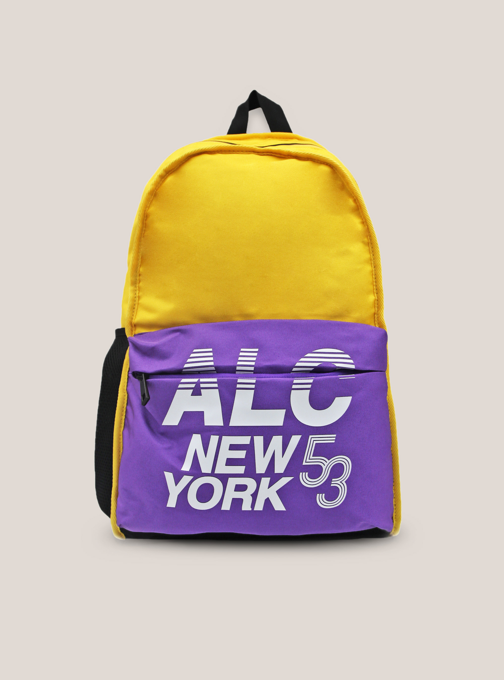 BACKPACK WITH LOGO, YELLOW