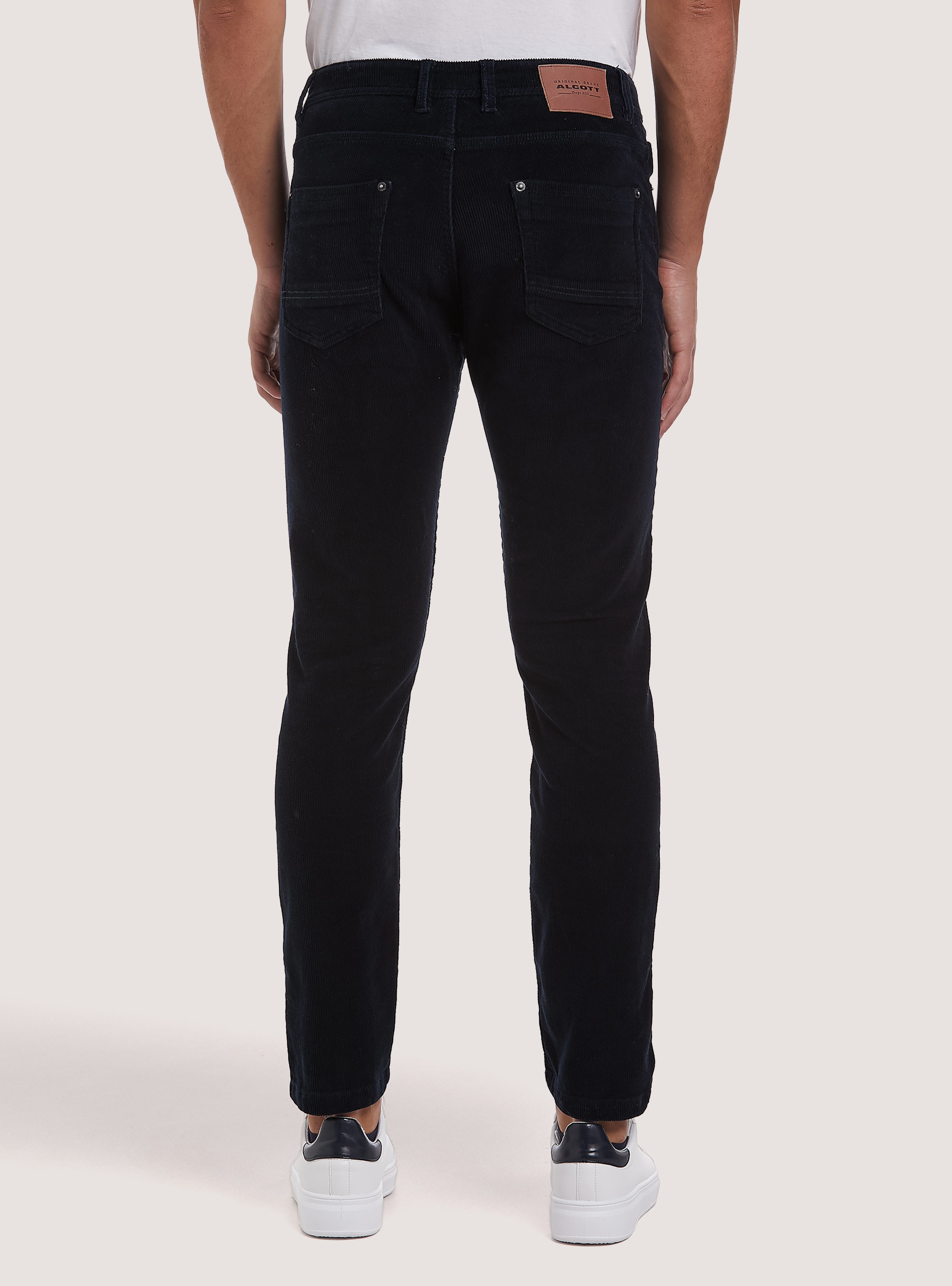 Corduroy skynny fit trousers, NA1 NAVY DARK