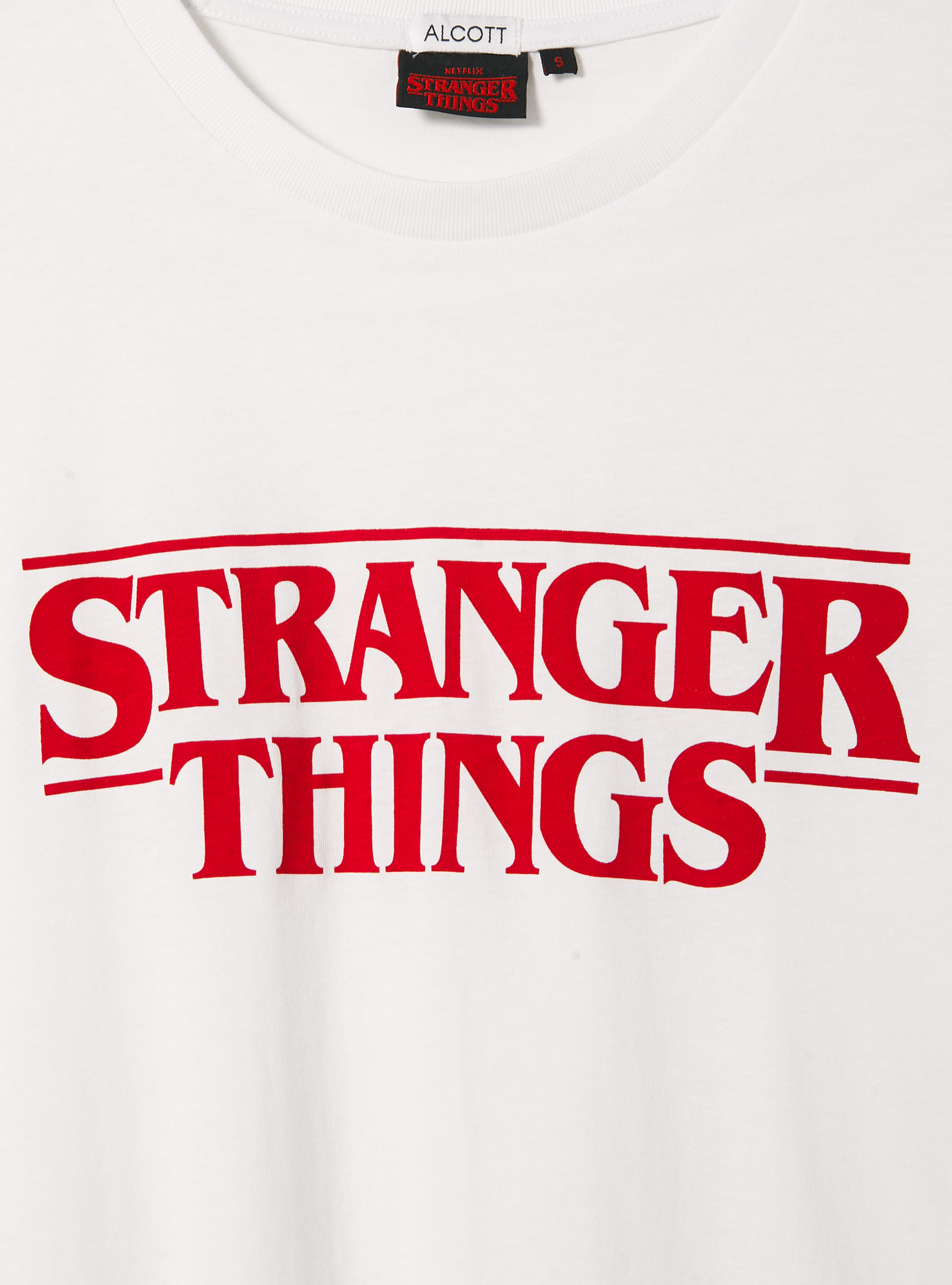 Stranger Things / Alcott oversized T-shirt, WH3 WHITE