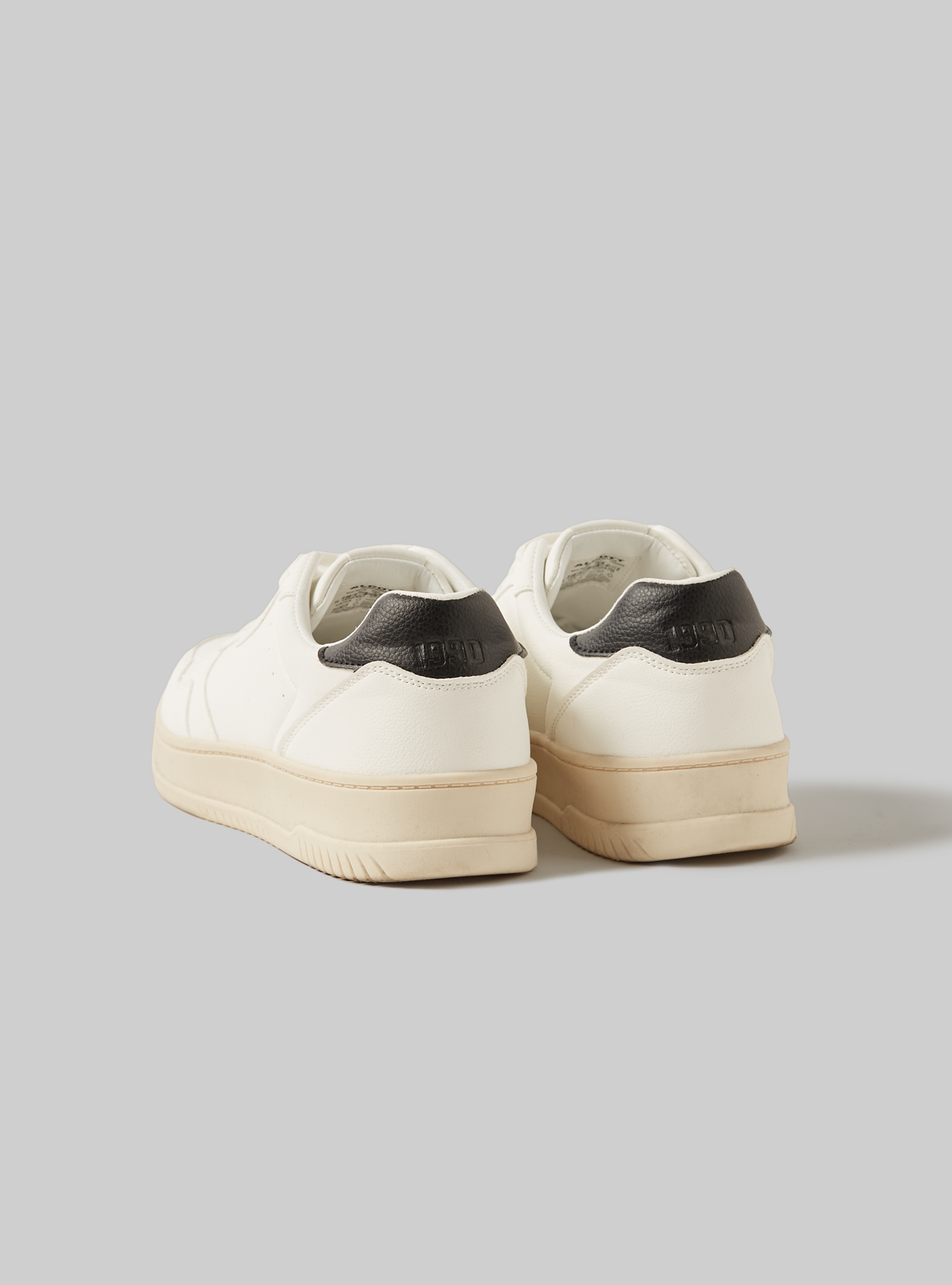 Vintage effect trainers, WH2 WHITE