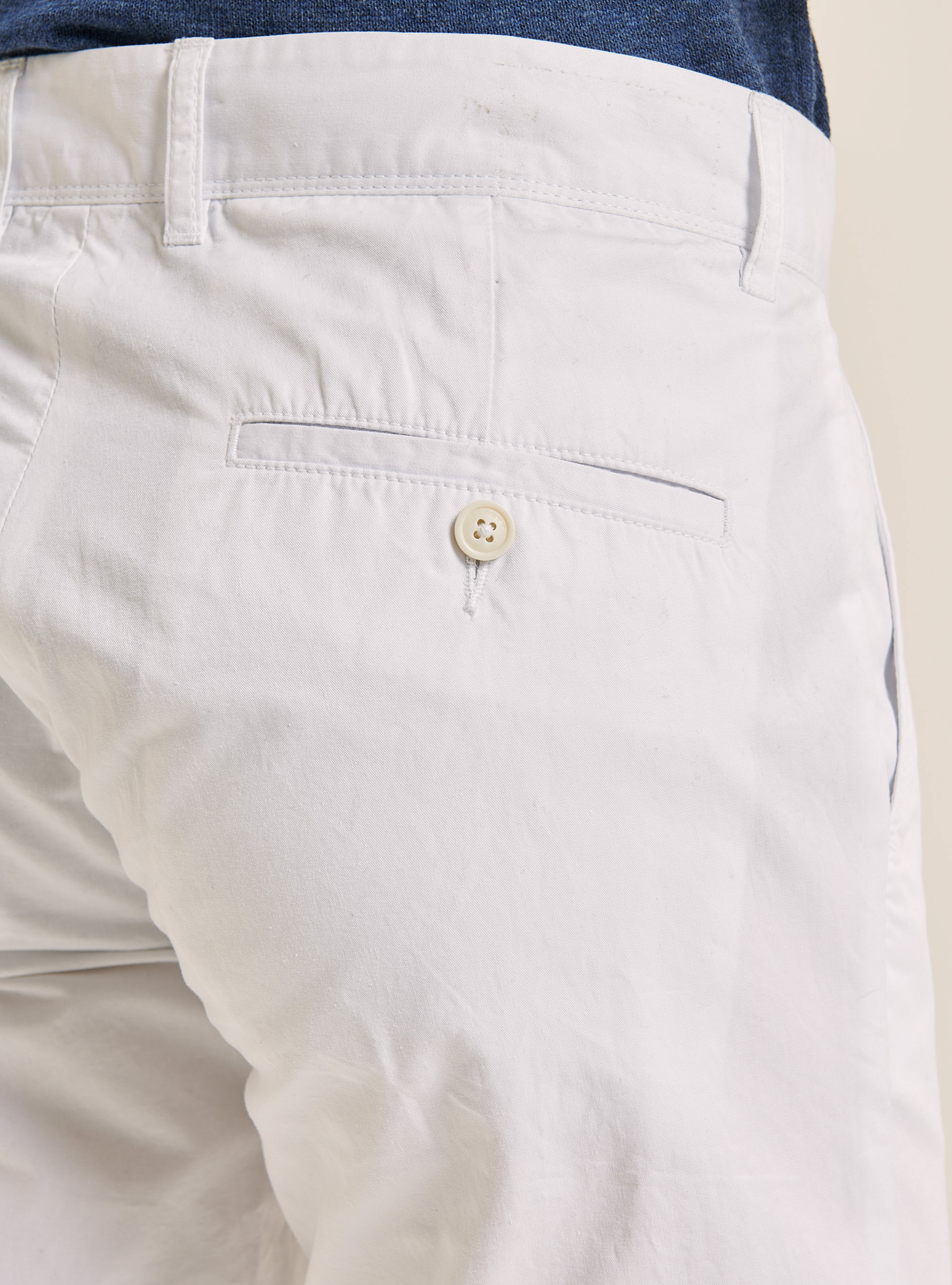 Twill chinos, WHITE