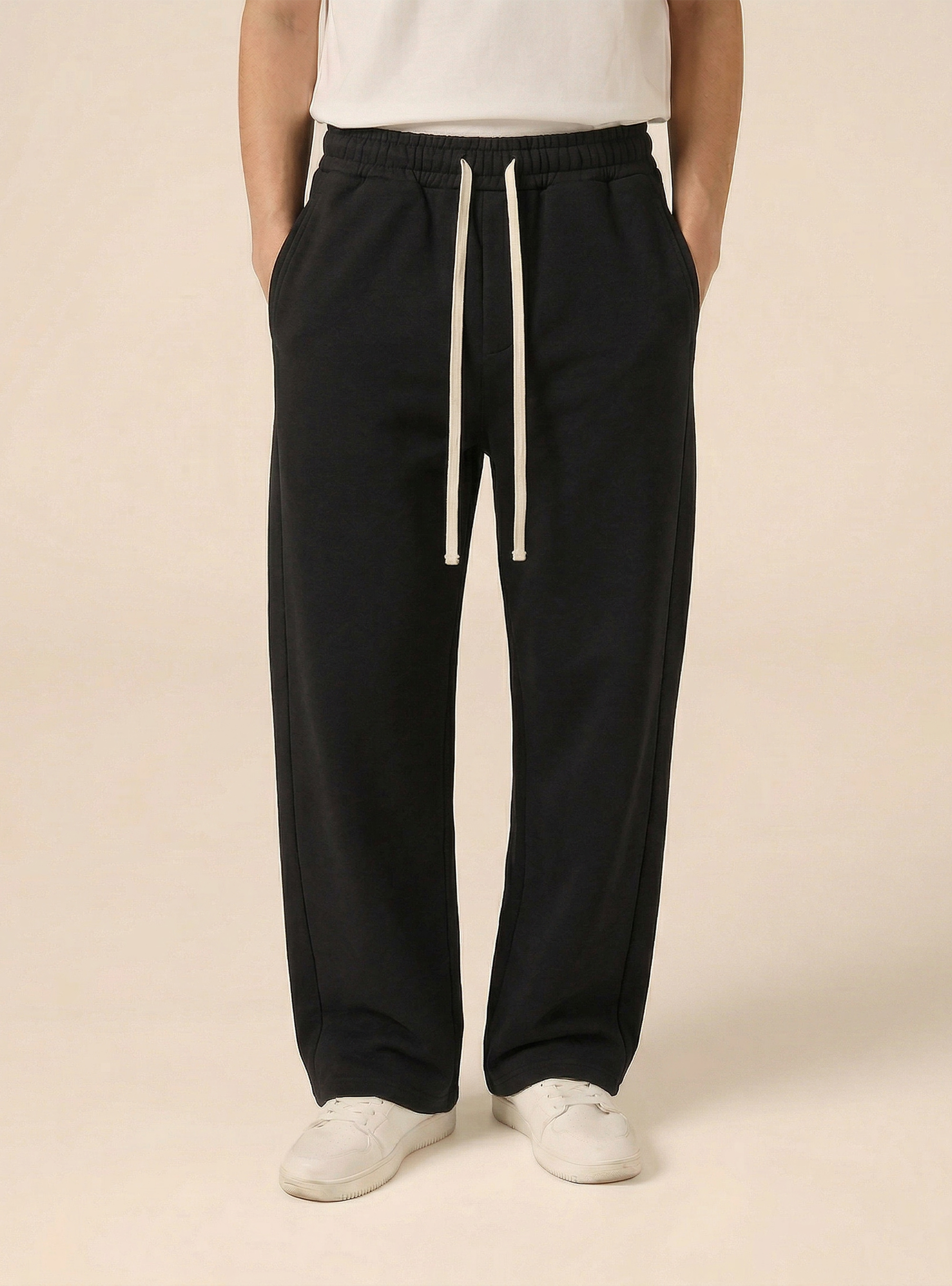 Jogger in felpa baloon fit, BK1 BLACK