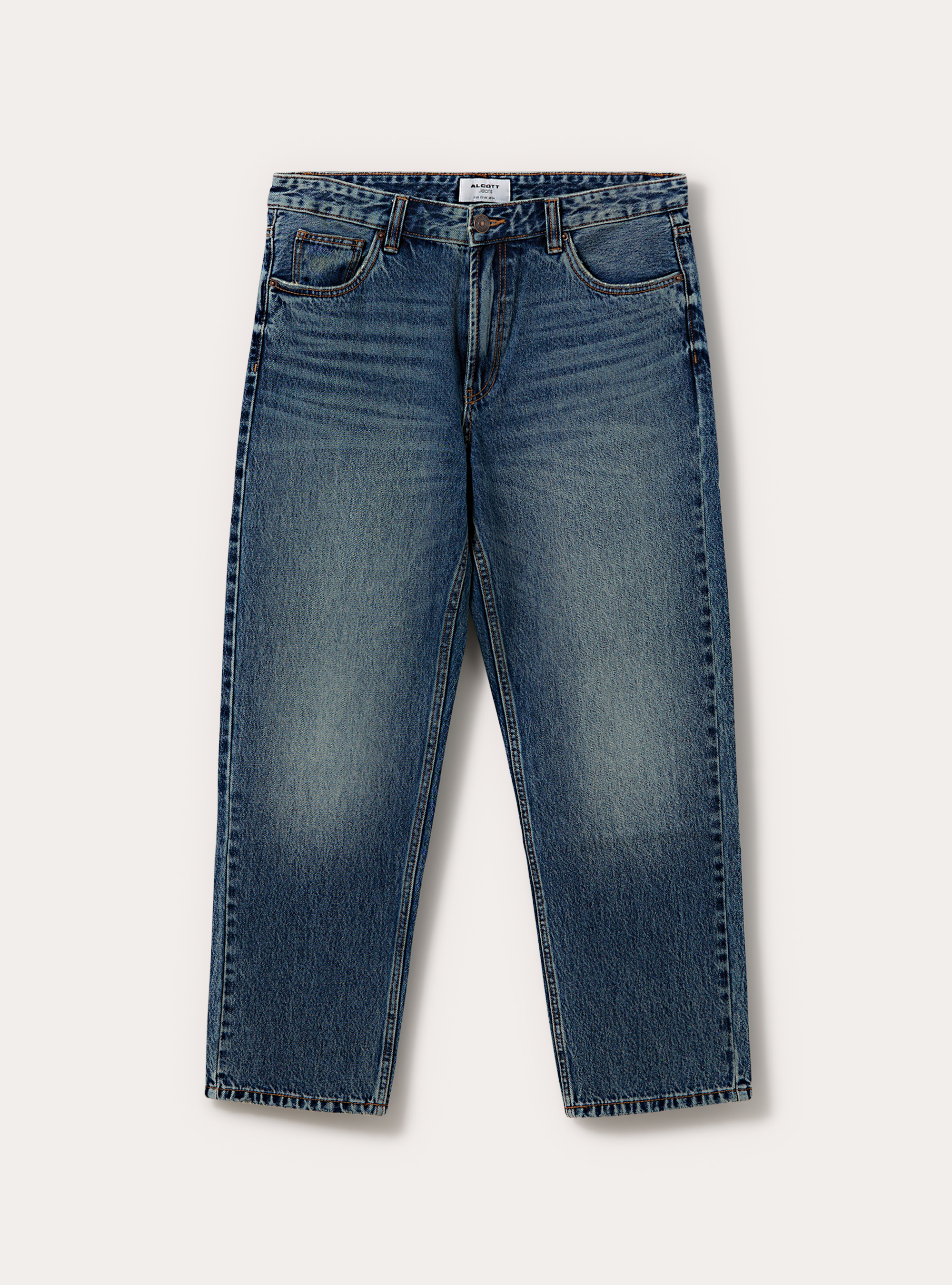 Vaqueros tapered fit, D101 BLUE MED OVERDYE
