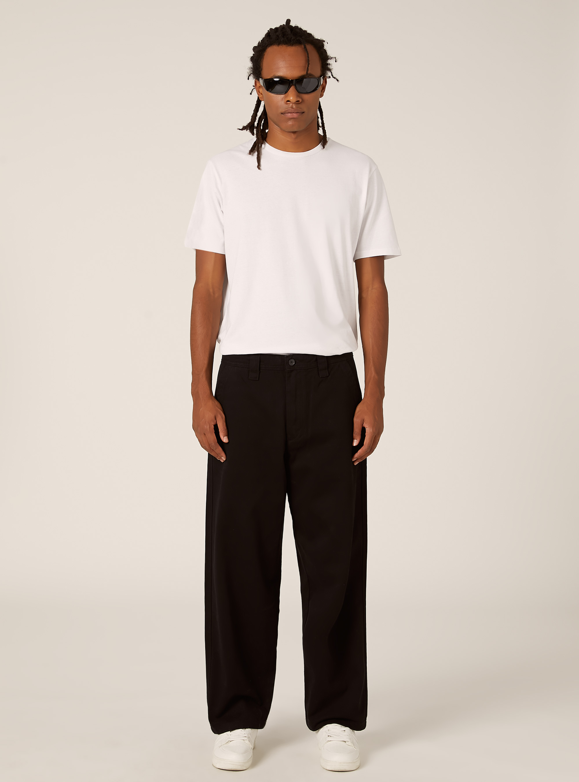 Chino in twill, BK1 BLACK