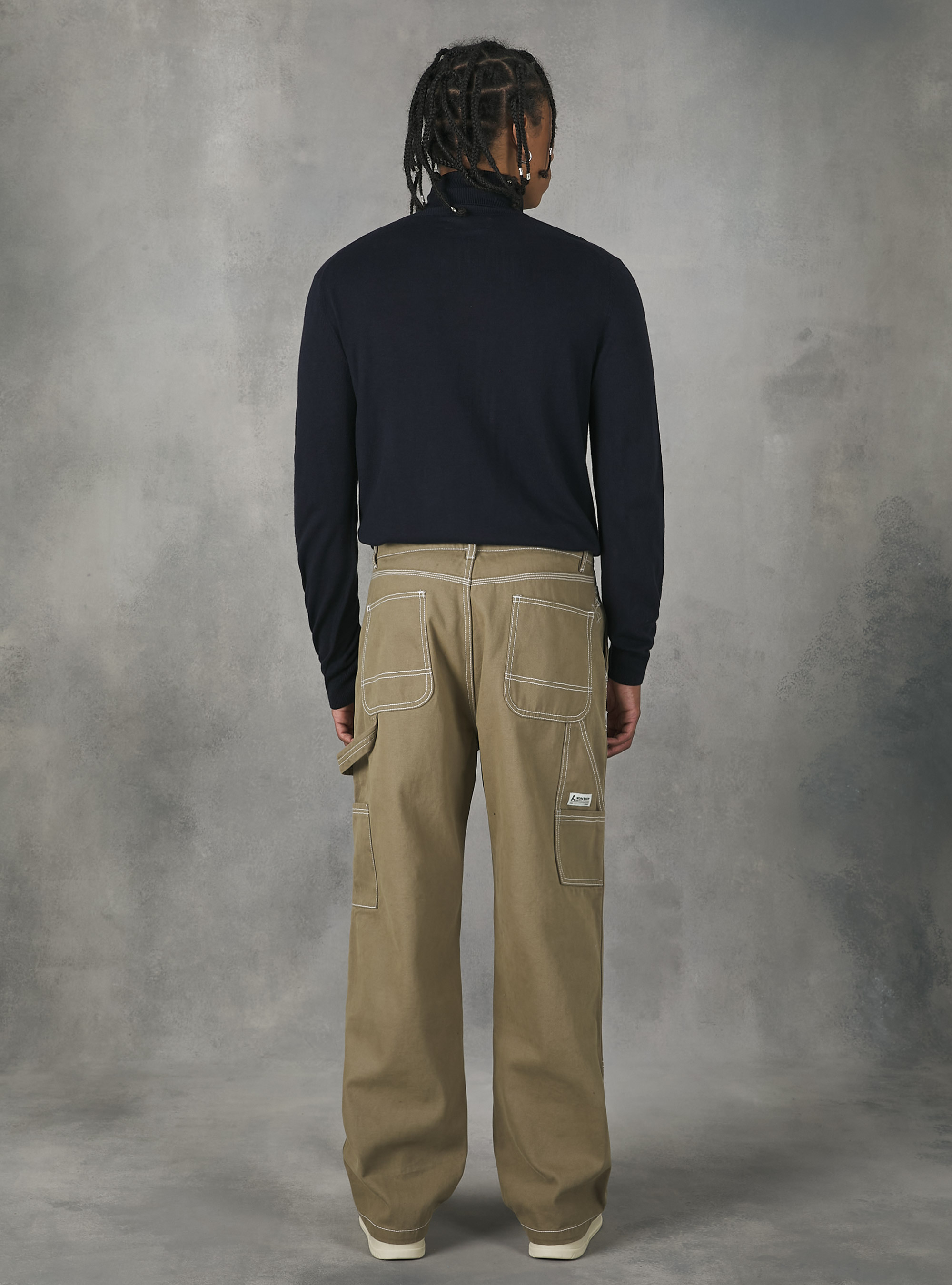 Suave jersey de cuello alto, NA1 NAVY DARK