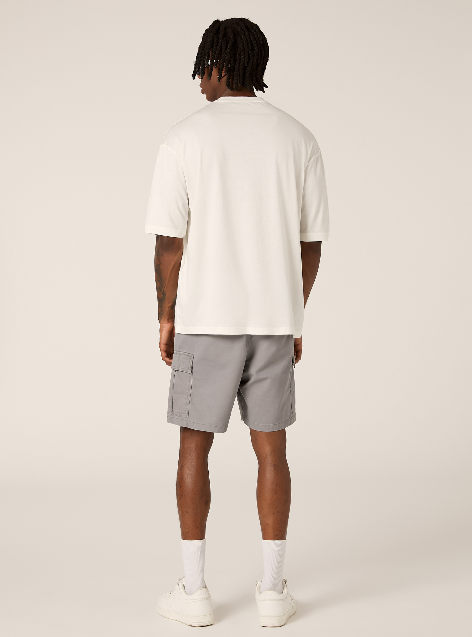 T-shirt &agrave; coupe souple, WH1 OFF WHITE