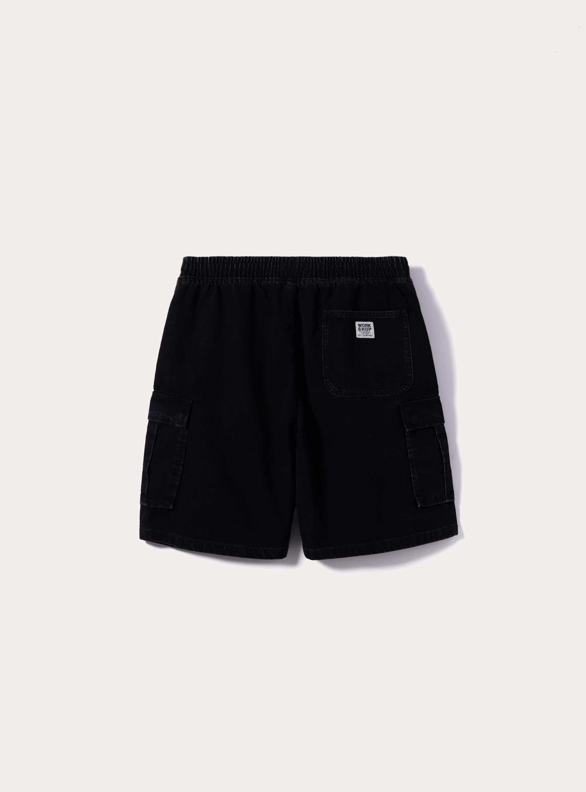 Twill cargo bermuda shorts, BK1 BLACK