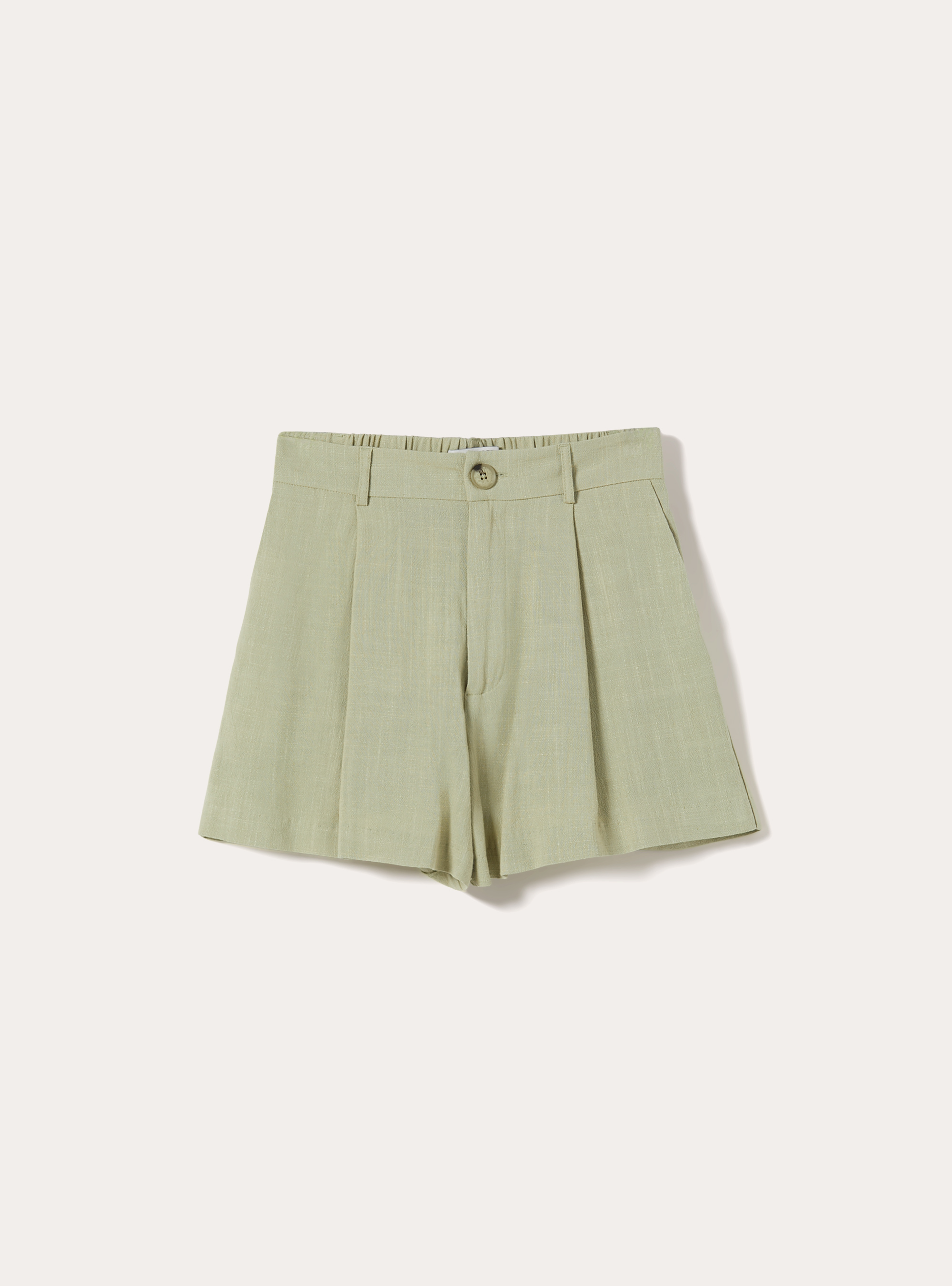 Short Tailoring en m&eacute;lange de Lin, KY3 KAKY LIGHT