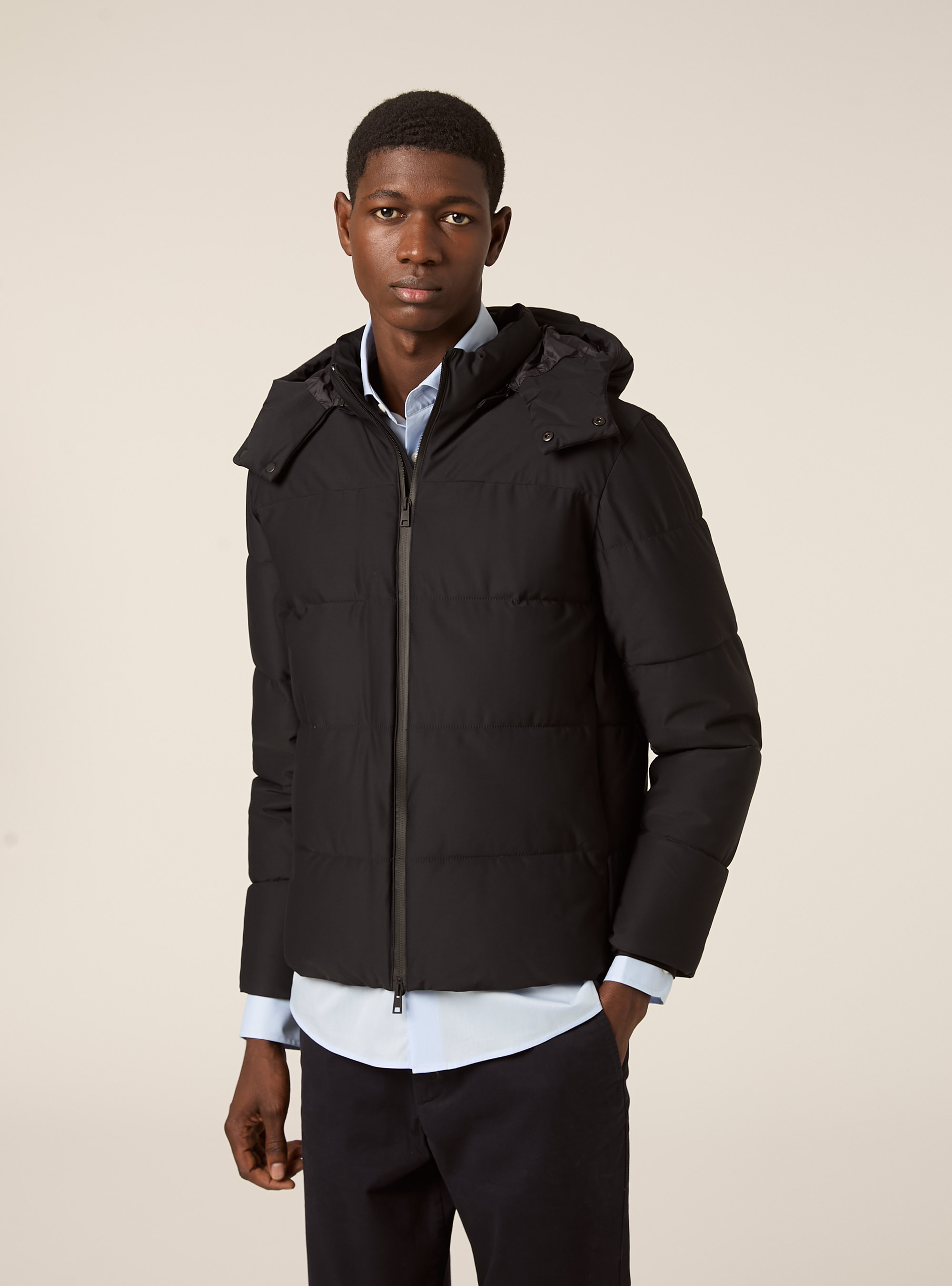 Veste matelassée avec capuche, NA1 NAVY DARK