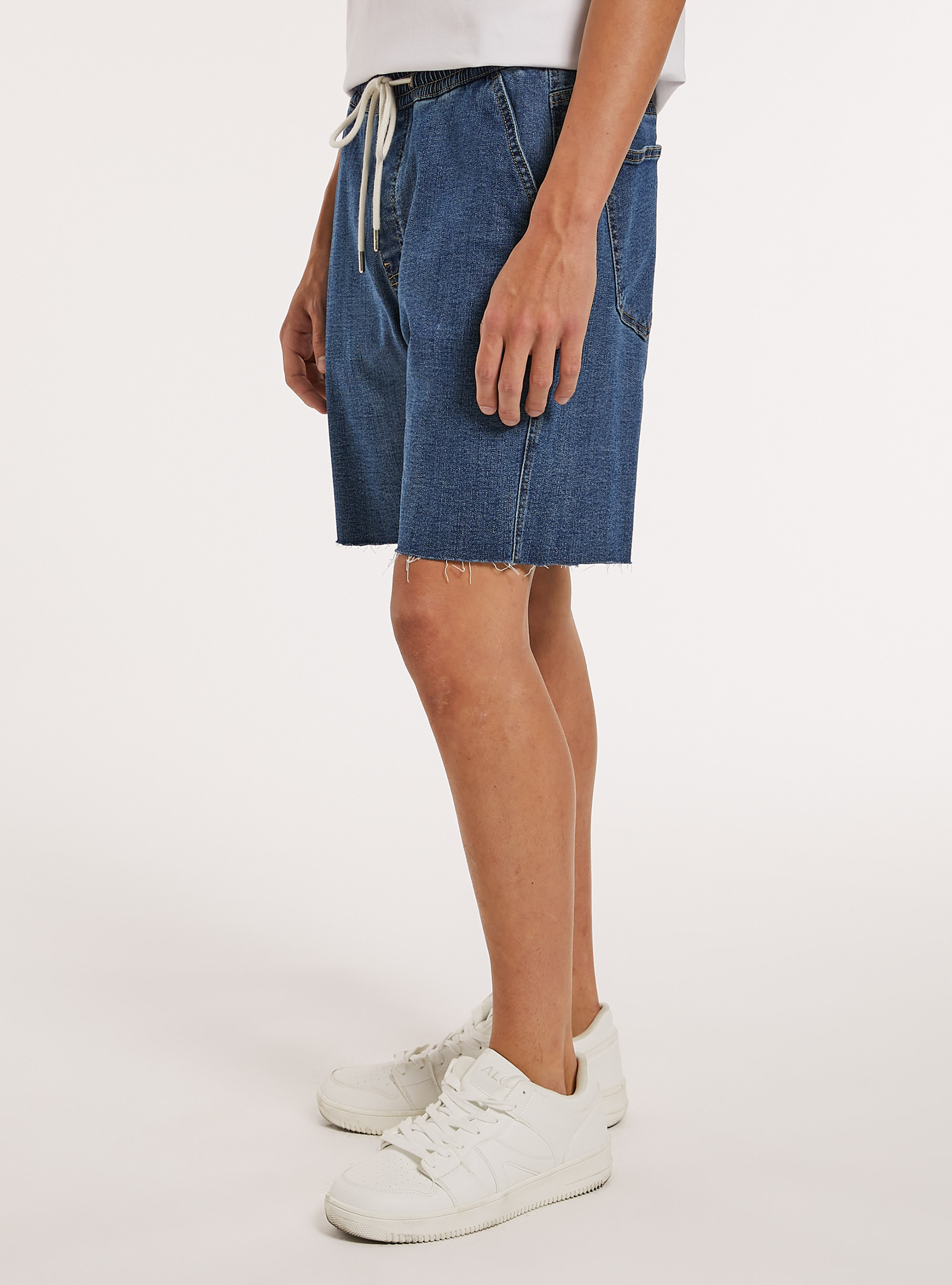 Bermuda jogger, D002 MEDIUM DARK BLUE