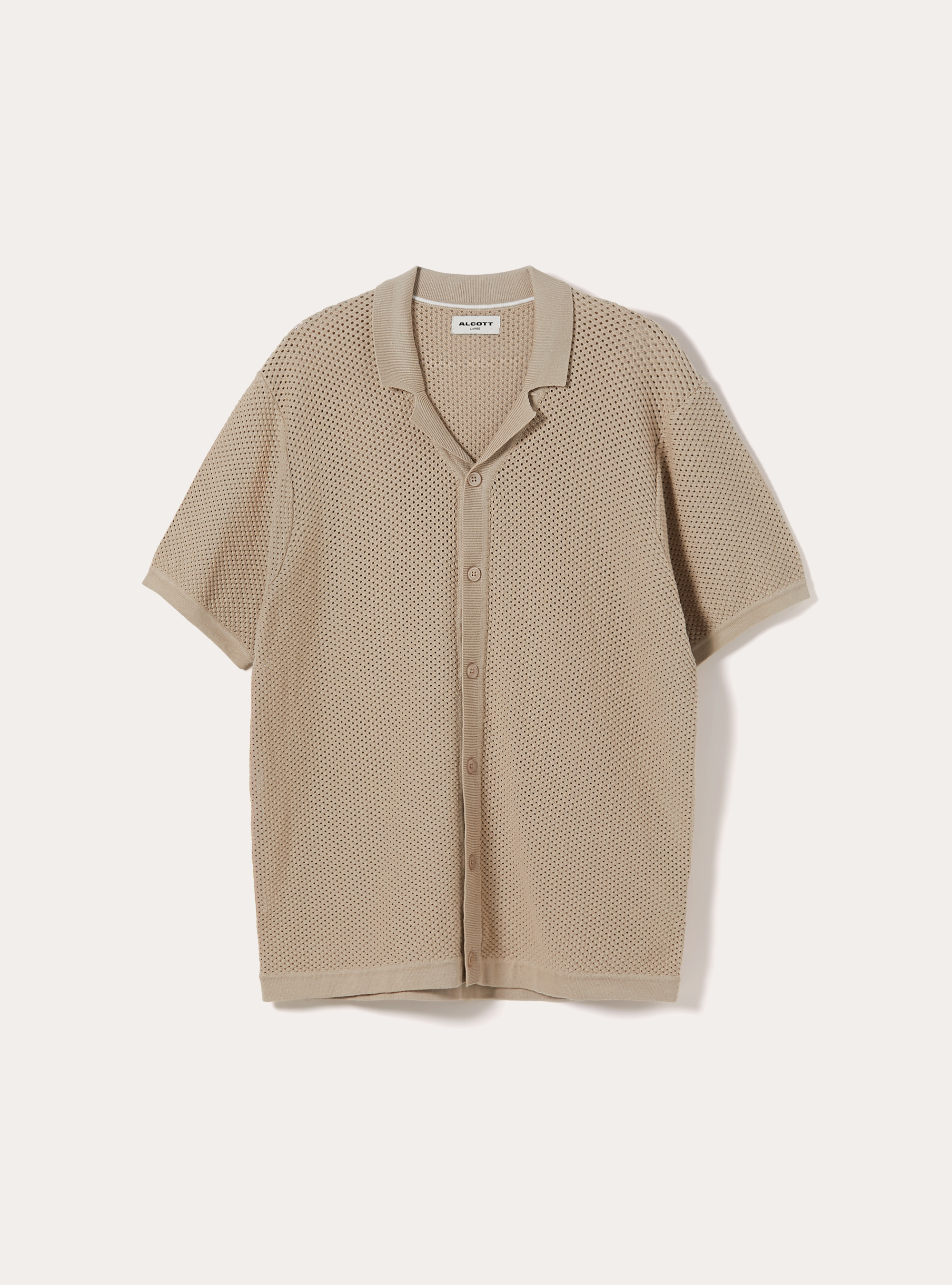 Pointelle knit cardigan, BG2 BEIGE MEDIUM