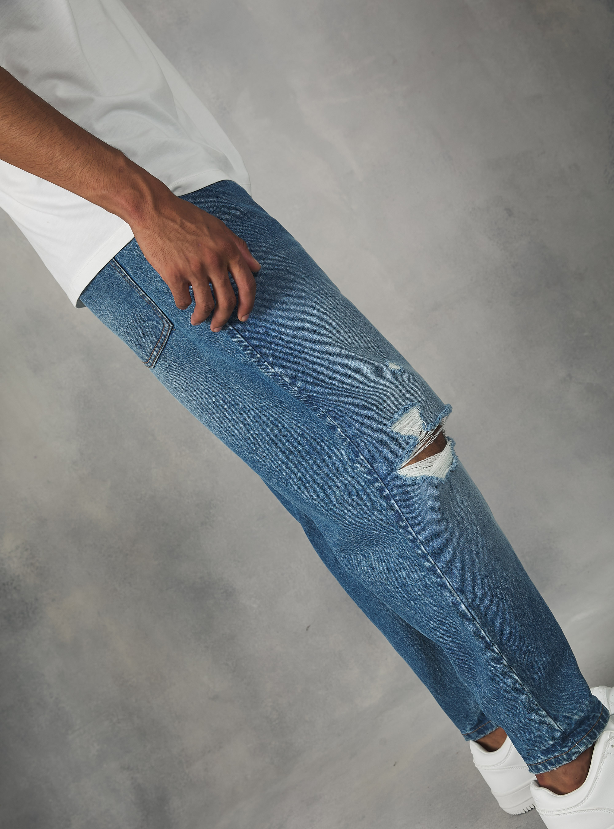 Carrot fit jeans, D005 LIGHT BLUE