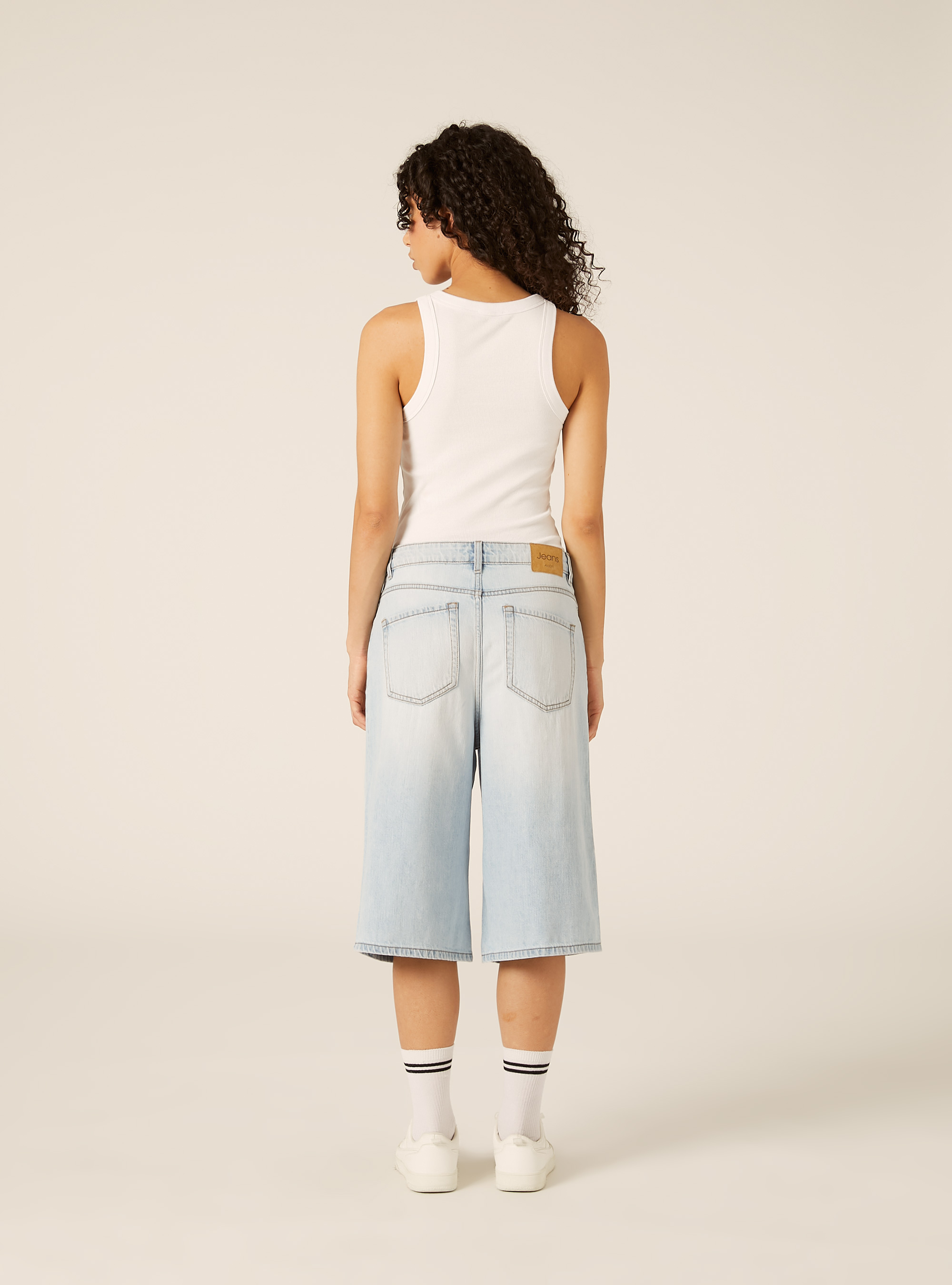 Bermuda Jorts in denim, D006 AZURE