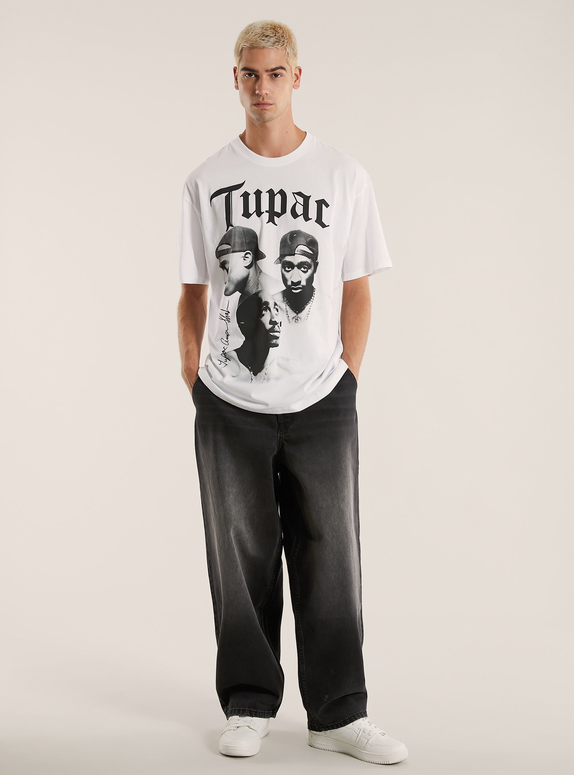 T-shirt coupe classique Tupac / Alcott, WH3 WHITE