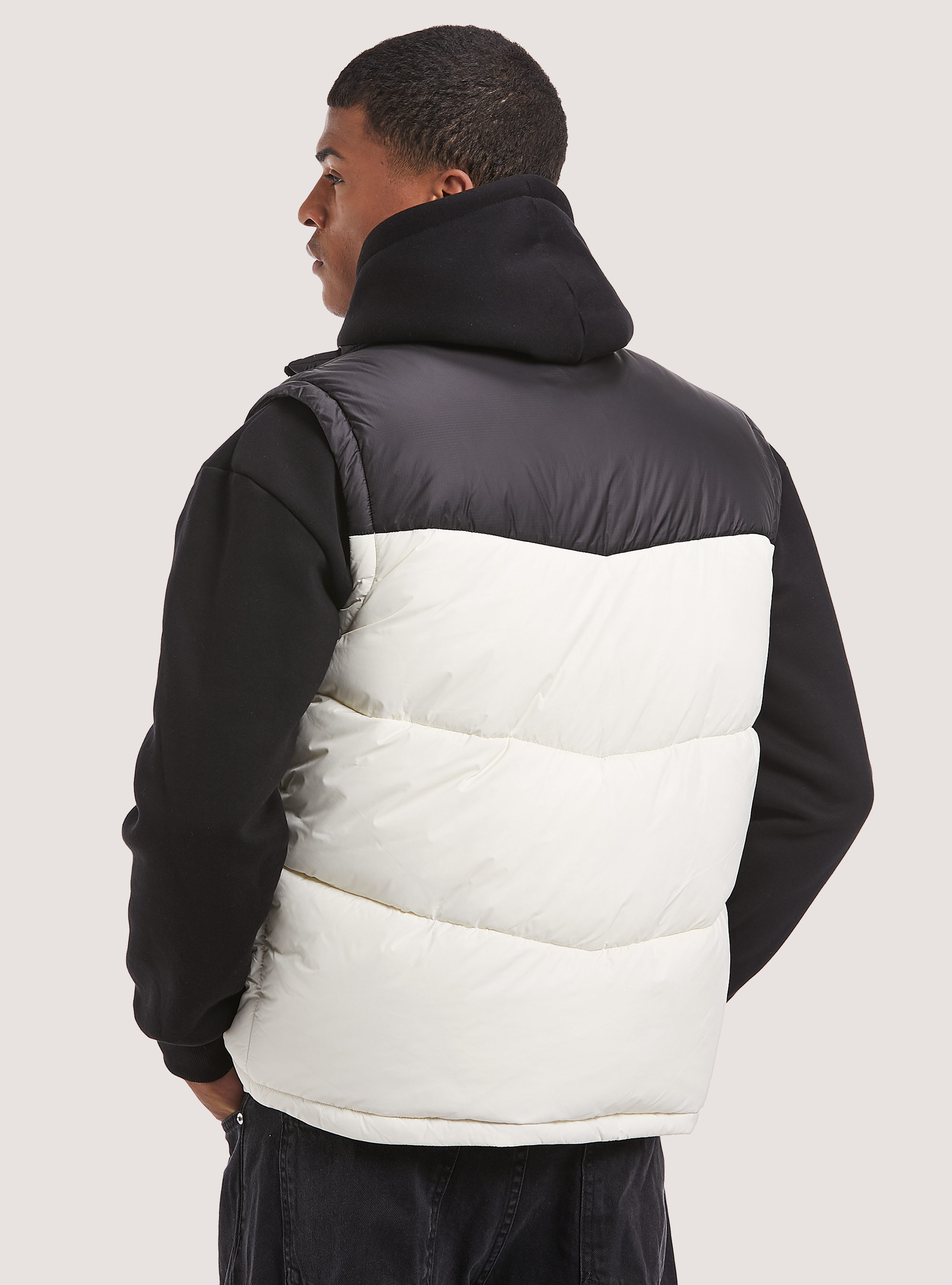 Colour block sleeveless with print, WH1 OFF WHITE