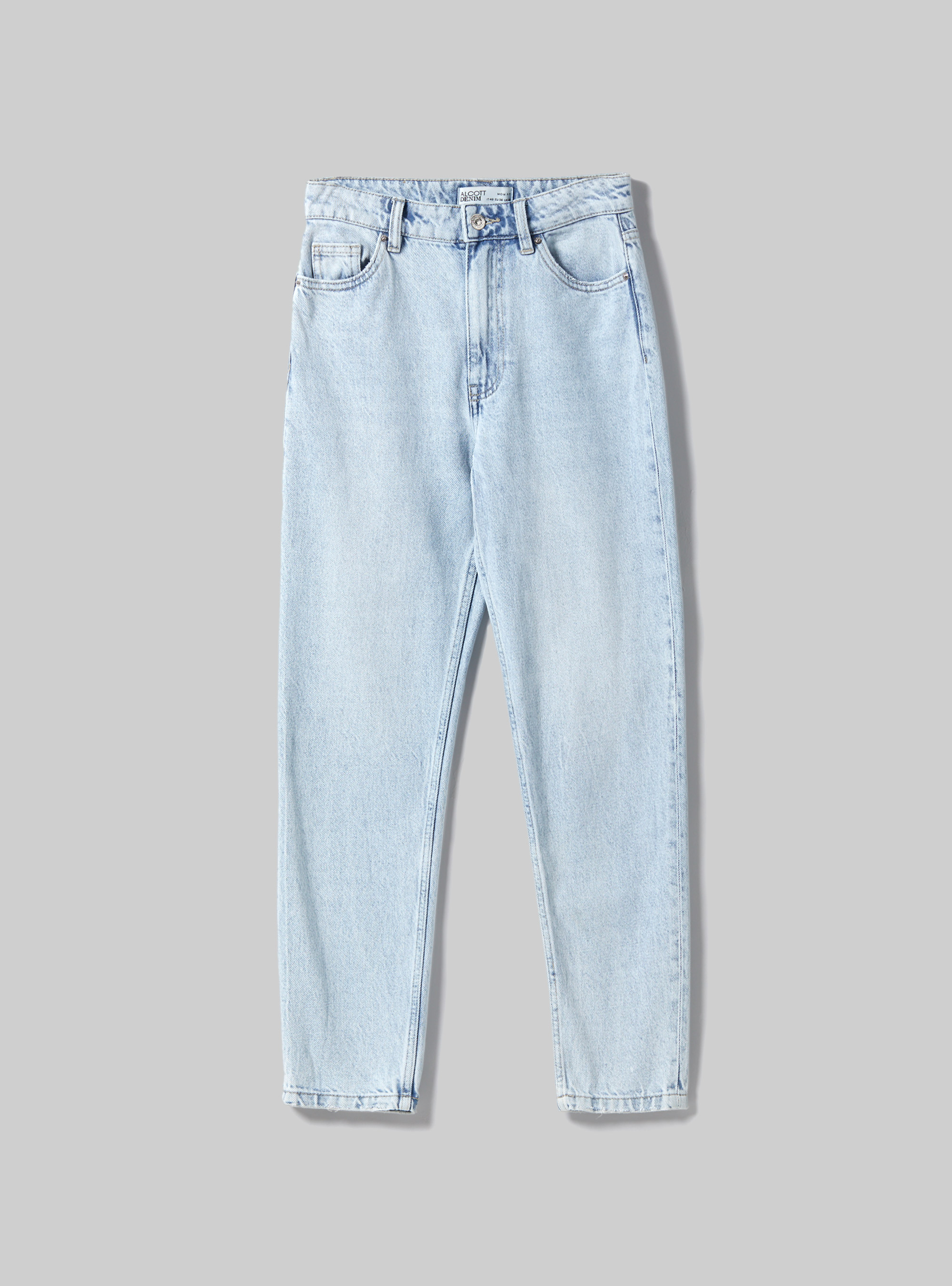 Mom Fit Jeans, D007 LIGHT AZURE