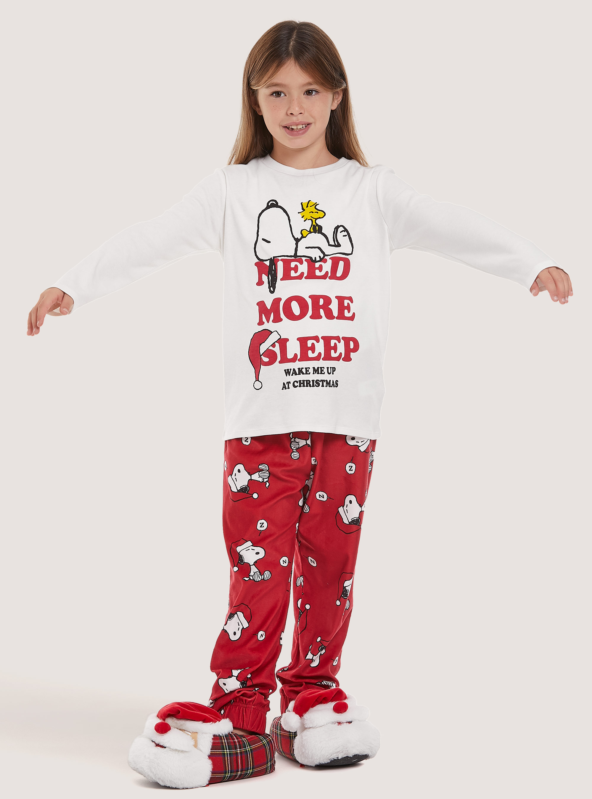 Pigiama snoopy stampa all over, WH2 WHITE