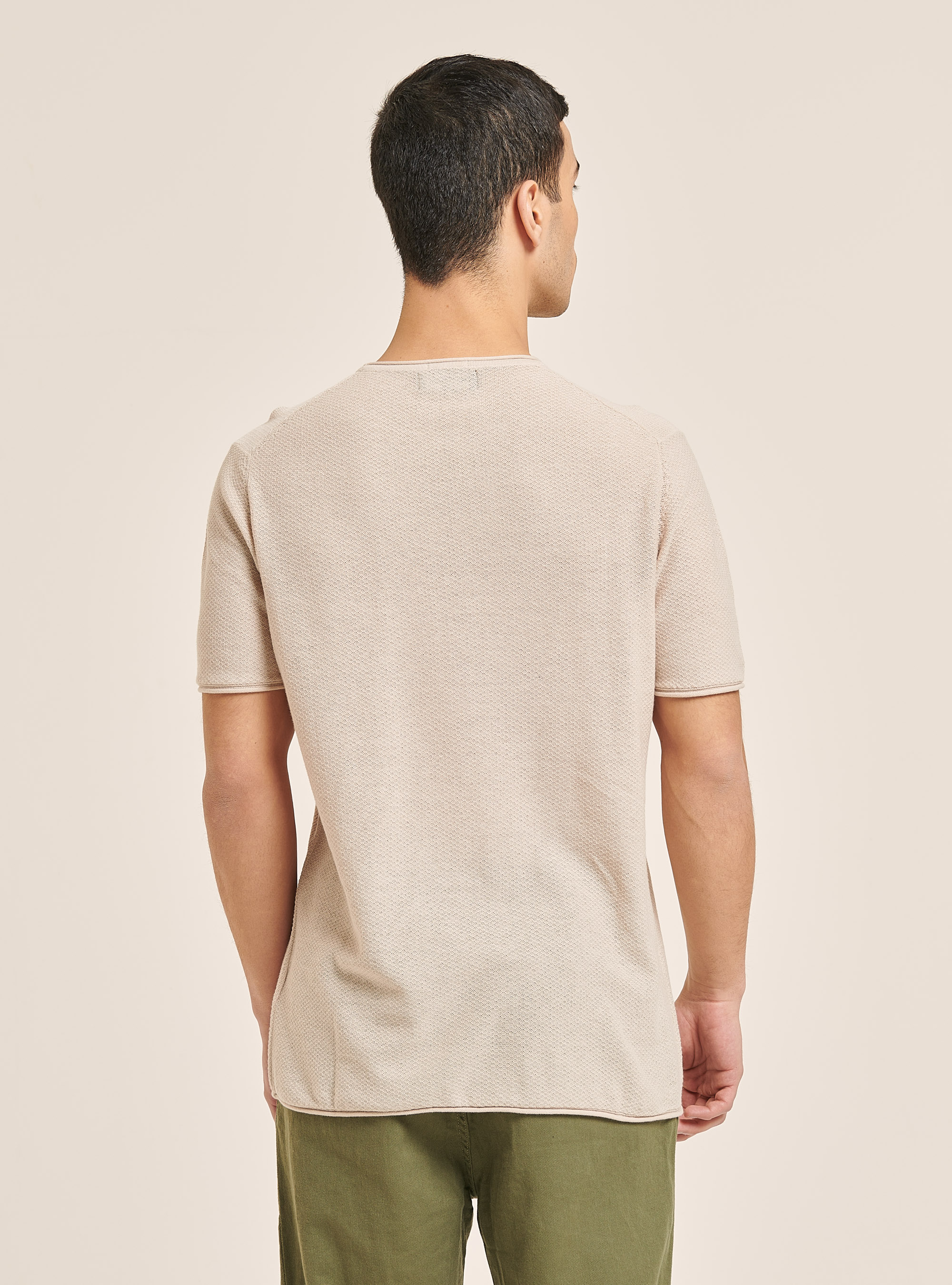 Lightweight roll neck pullover, C1150 SAND