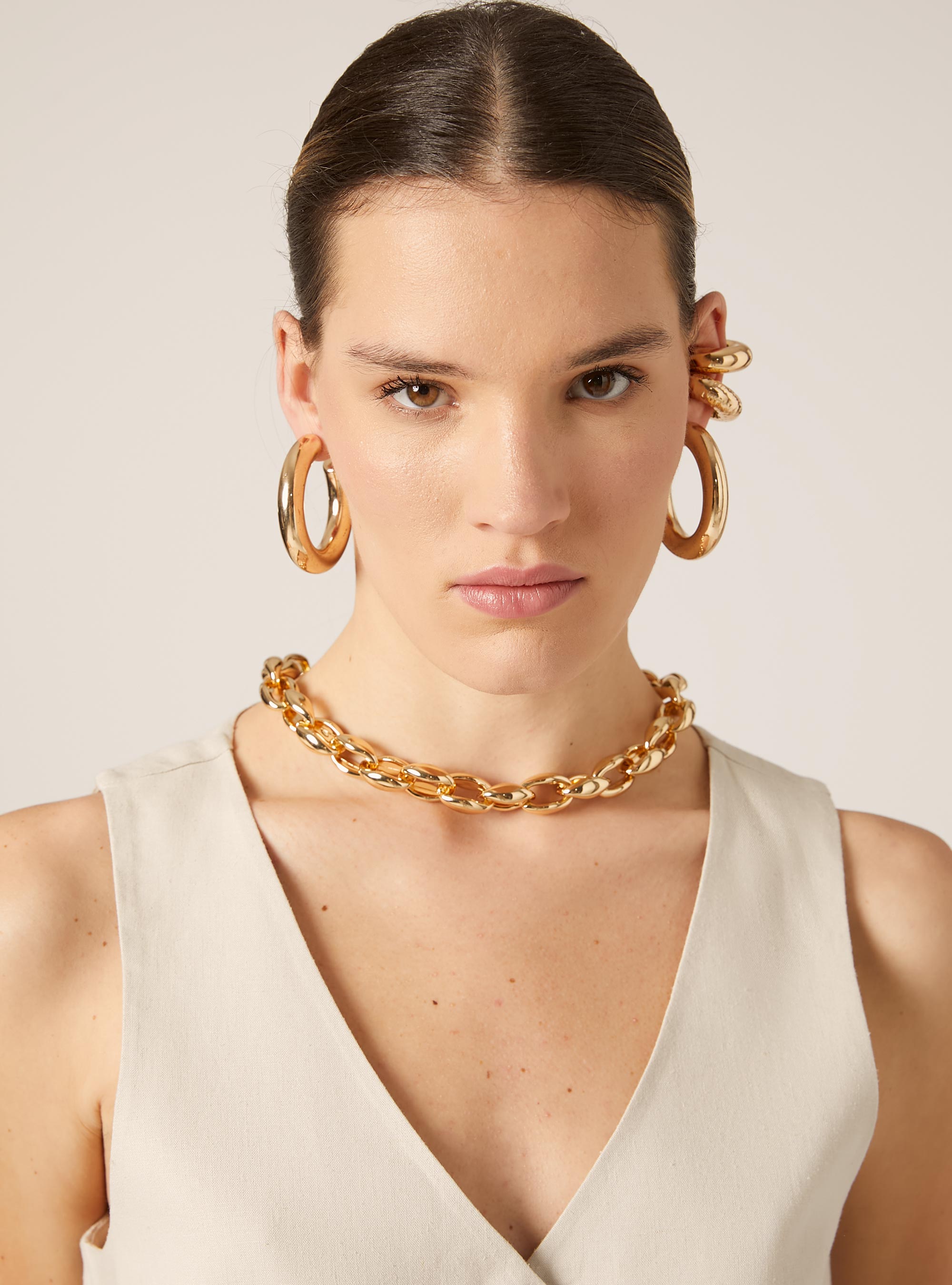 Linen-blend waistcoat, BG2 BEIGE MEDIUM