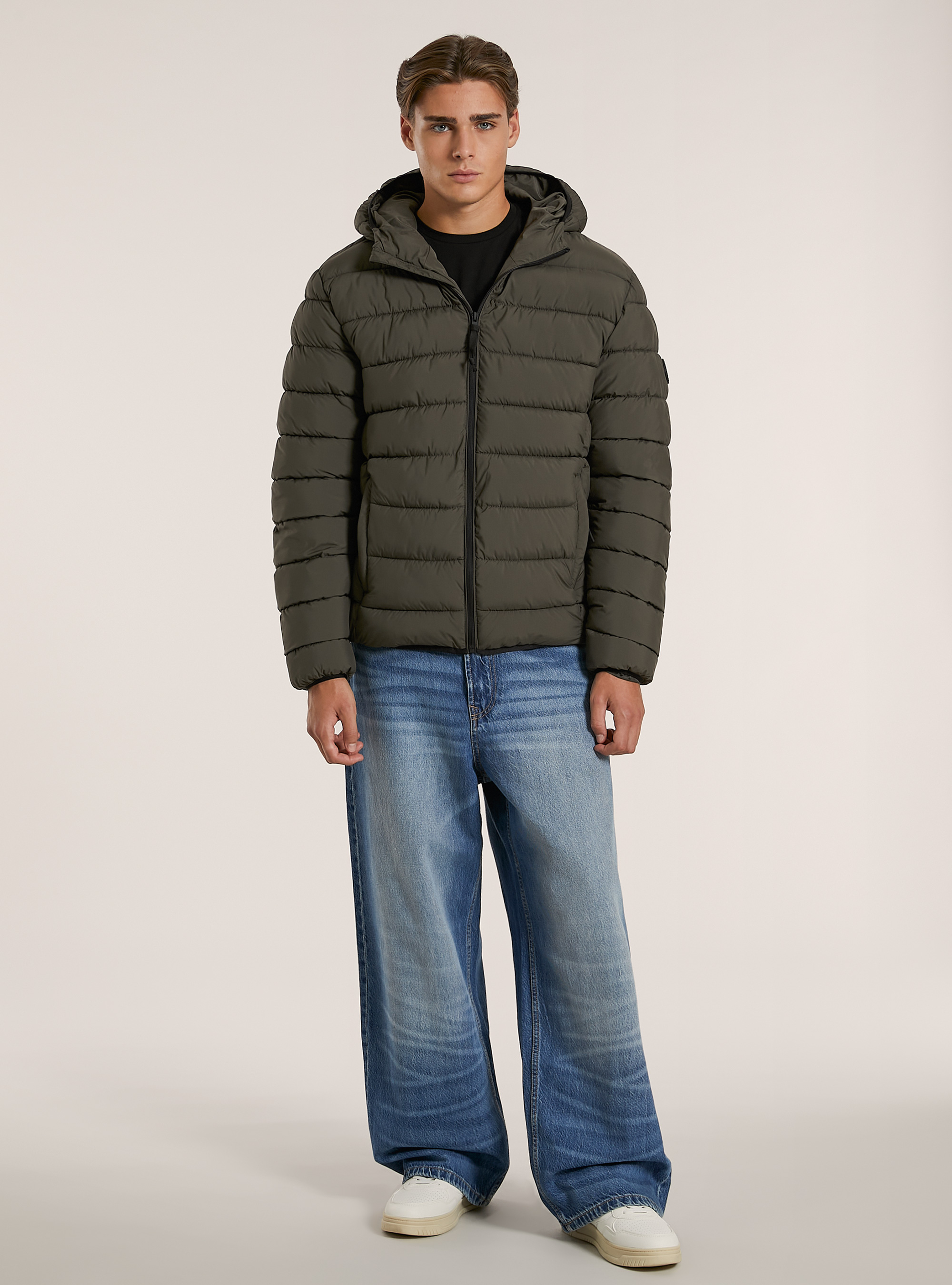 Jacket with recycled padding, KY1 KAKY DARK