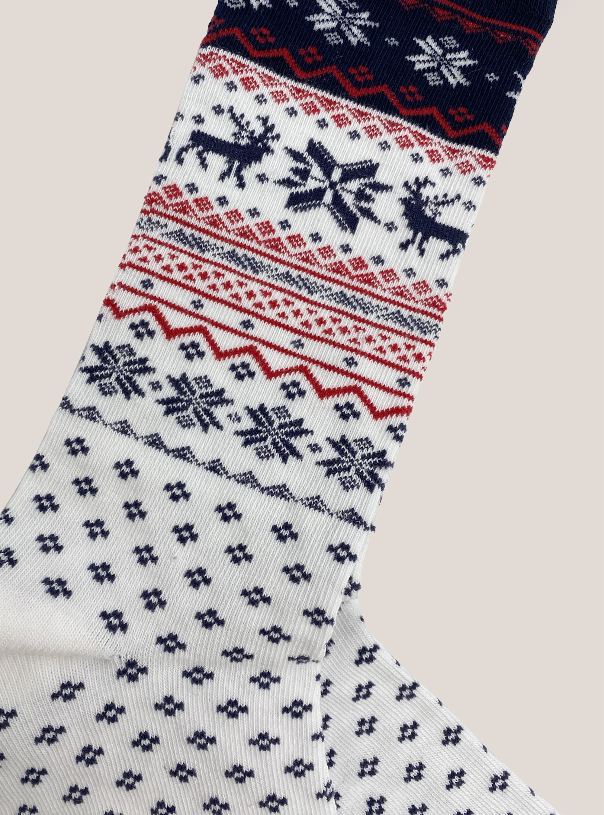 Calzini natalizi in misto cotone, SNOW