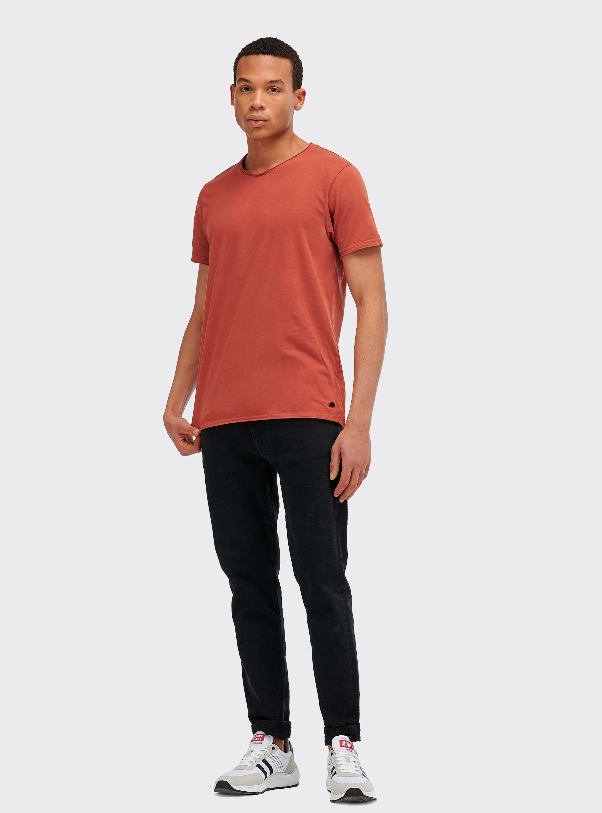 COLOR BLOCK T-SHIRT, RUSTY