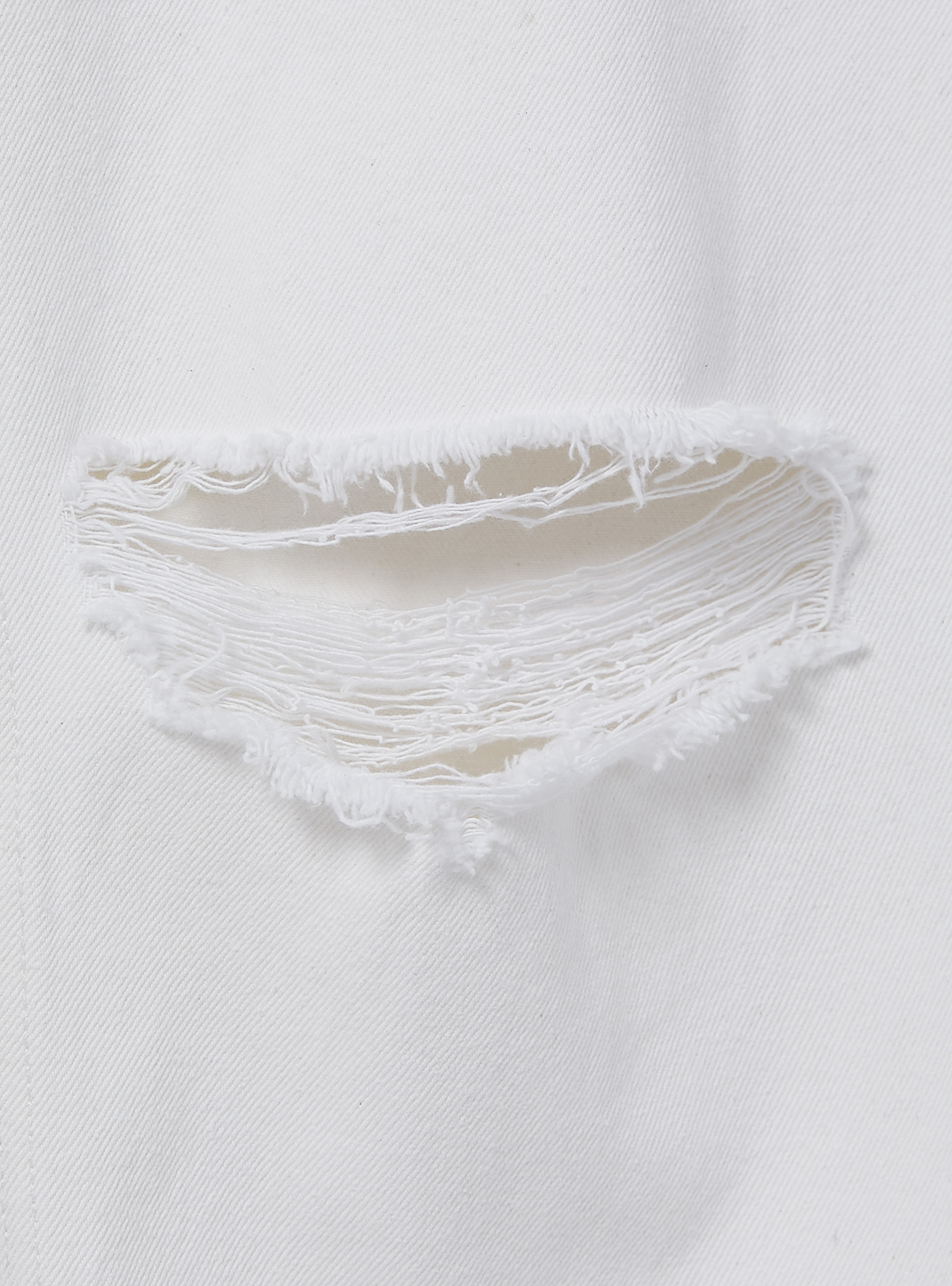 Jeans relax fit con catena, WH1 OFF WHITE