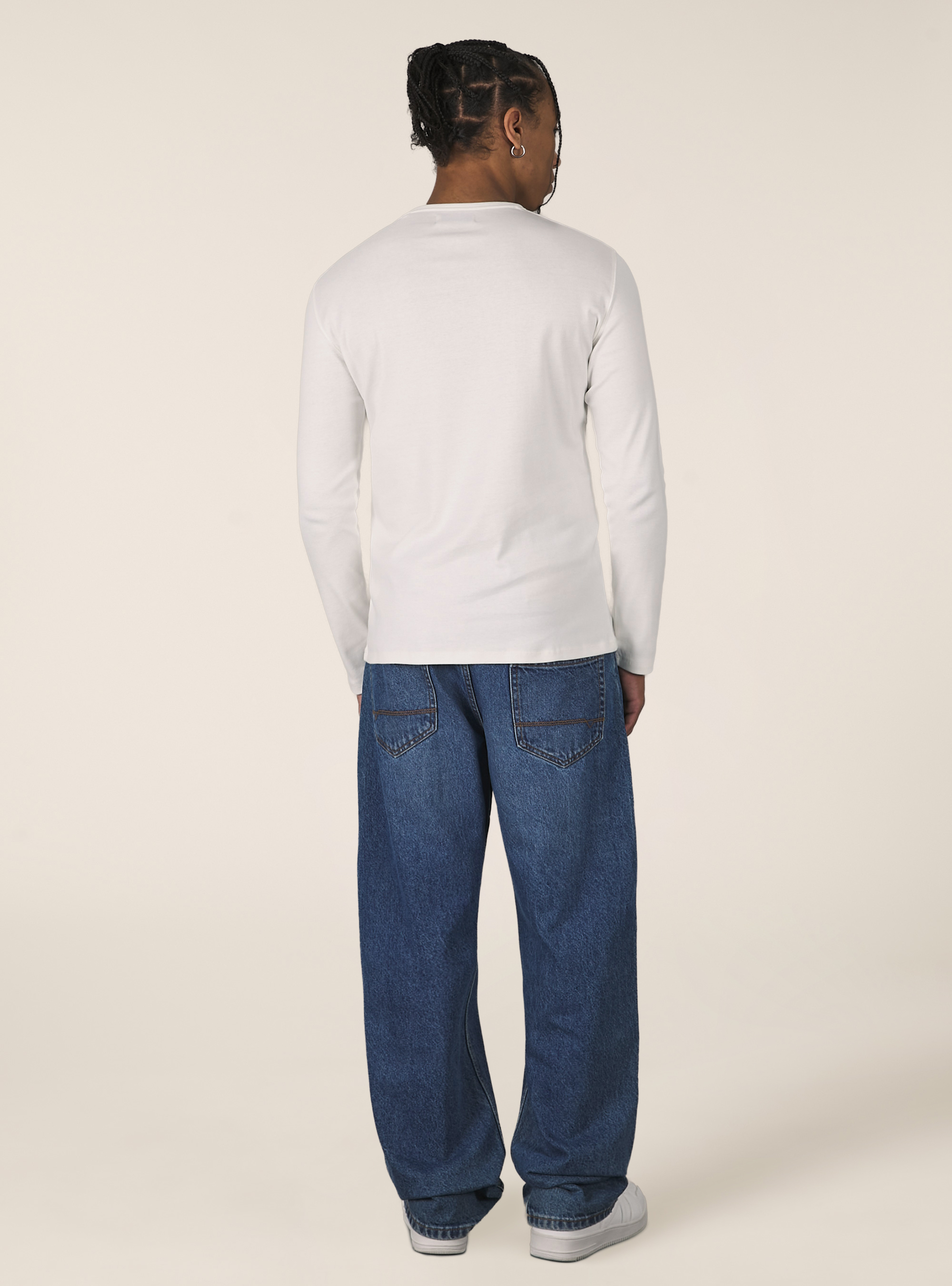 Long-sleeved cotton T-shirt, WH2 WHITE