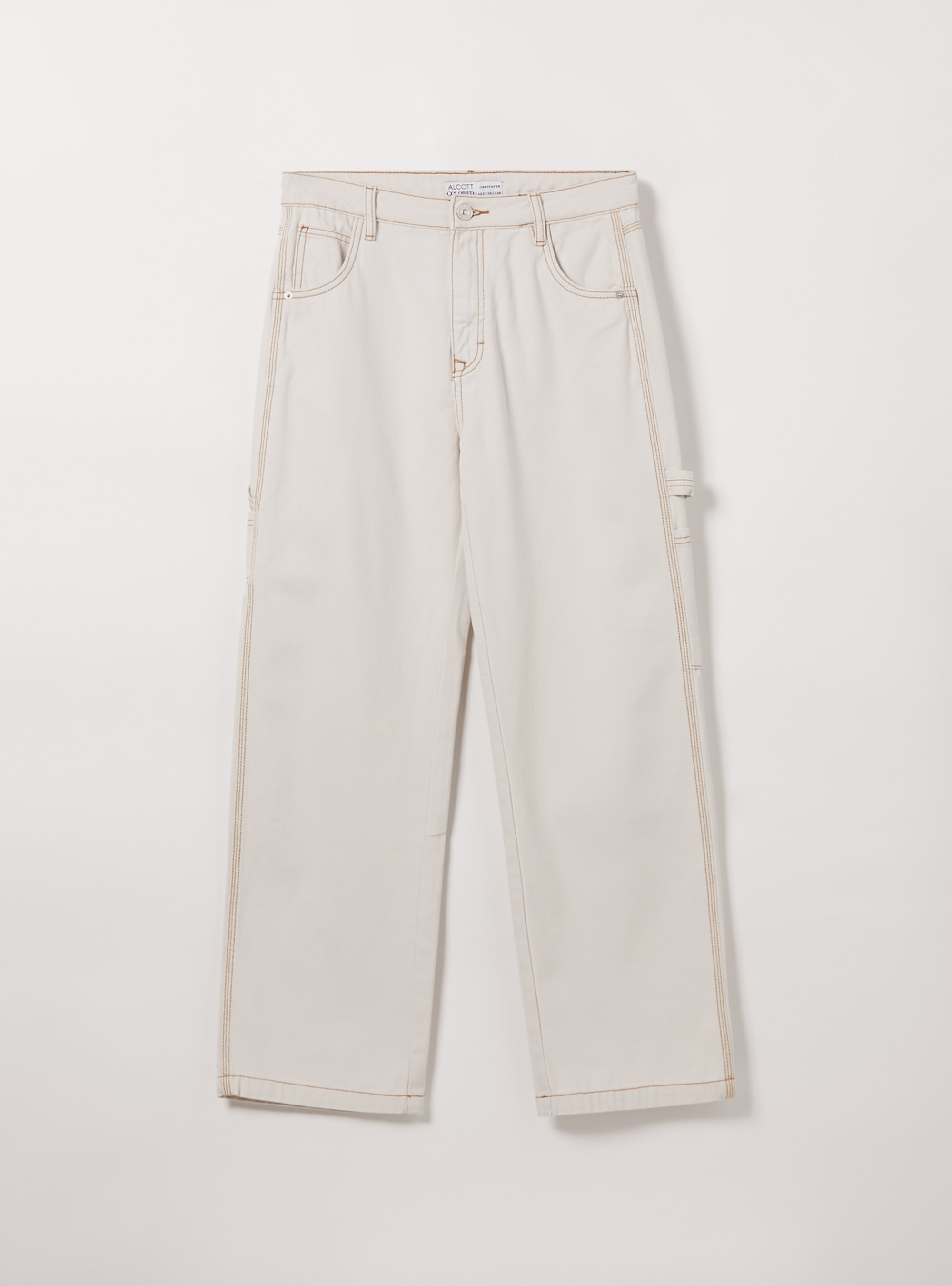 Pantalon en toile de charpentier, WH1 OFF WHITE