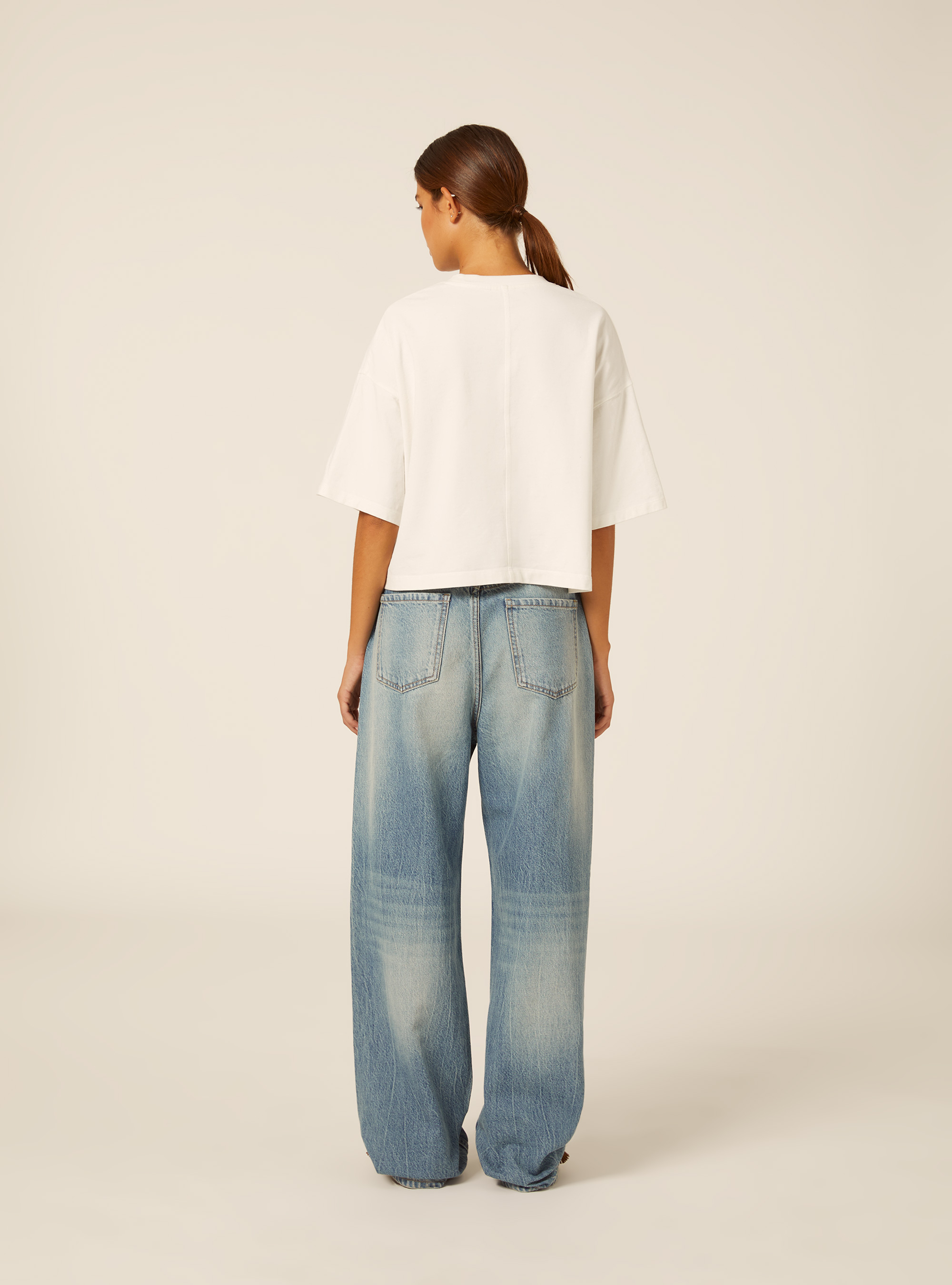 Wide leg jeans, D006 AZURE