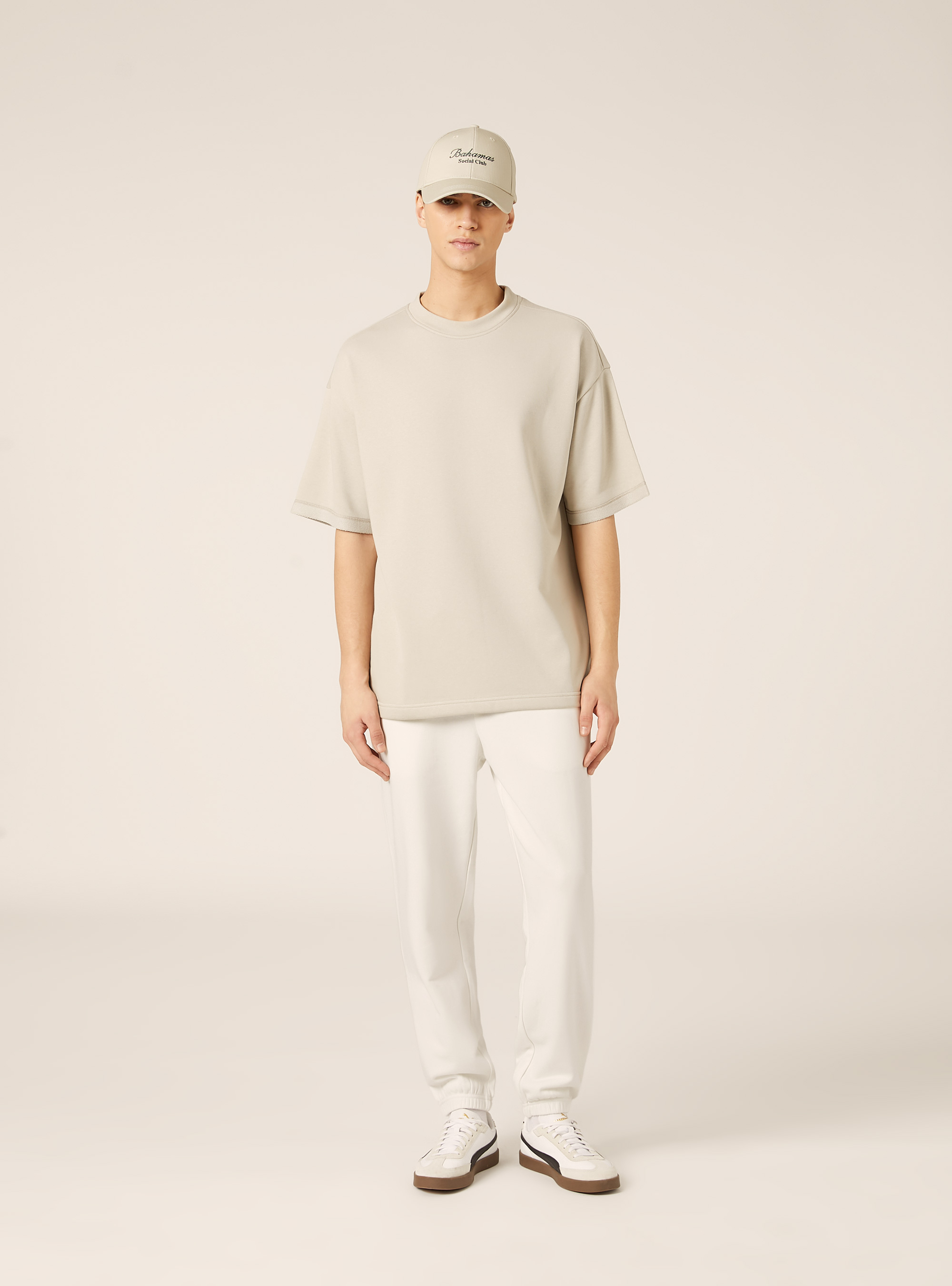 Pantaloni jogger in felpa, WH2 WHITE