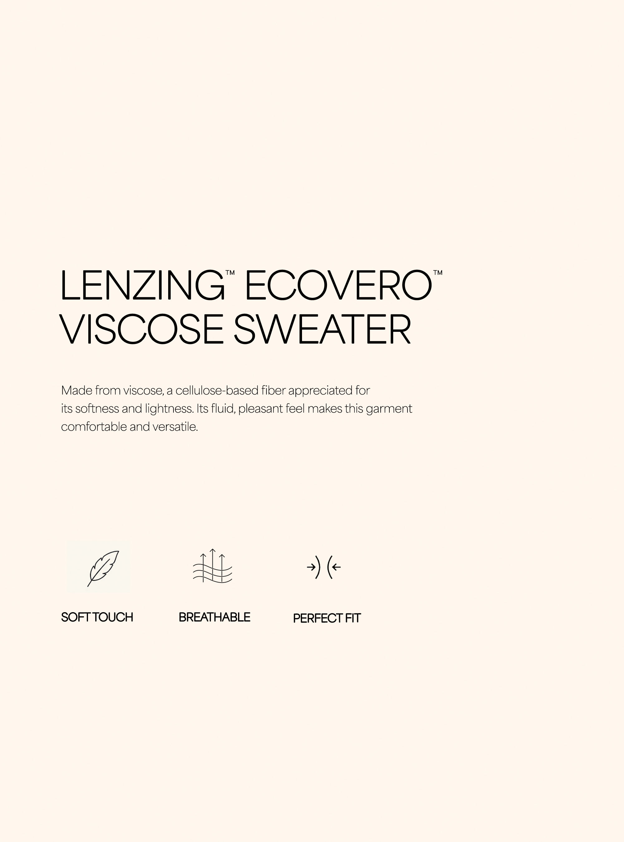 Lenzing Ecovero viscose crewneck pullover, MNA2 NAVY MEL MED