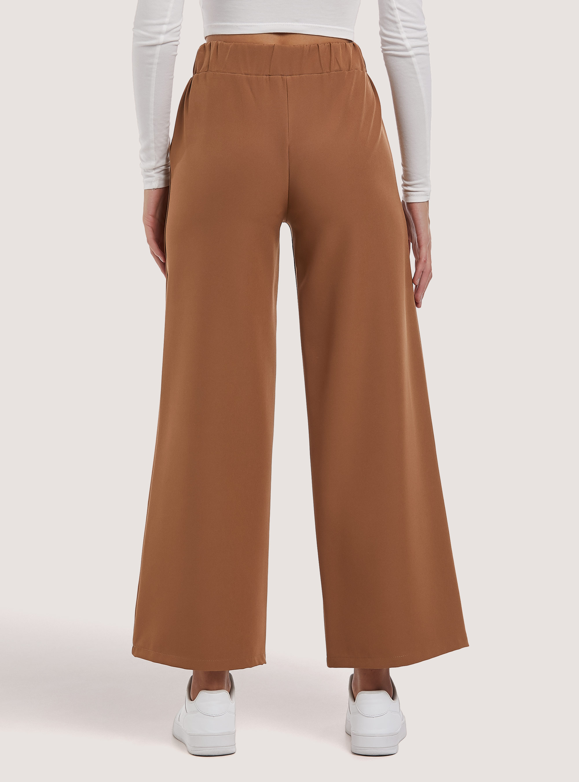 Panta con fondo flare, BR3 BROWN LIGHT