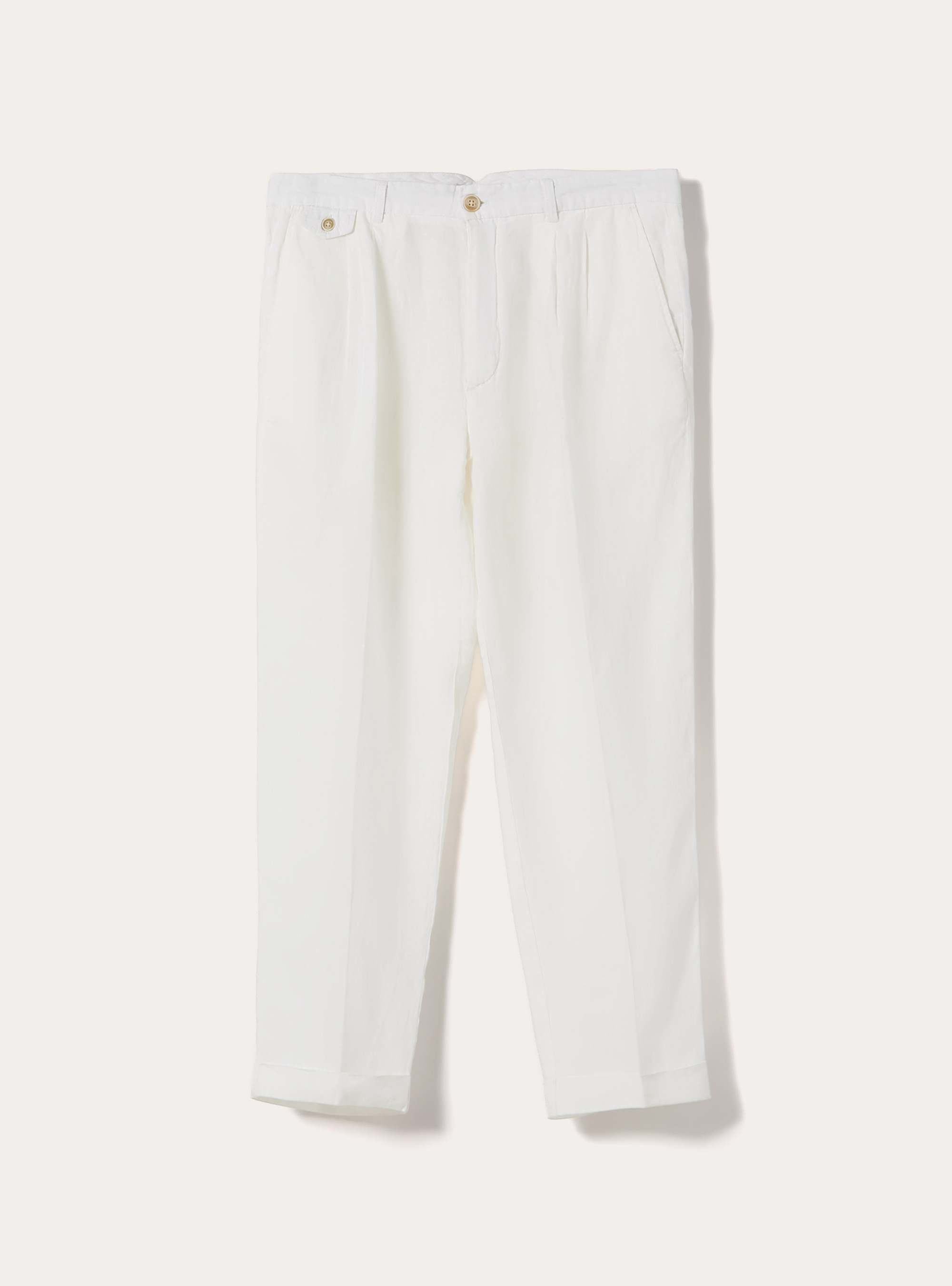 Chinos in lino, WH2 WHITE