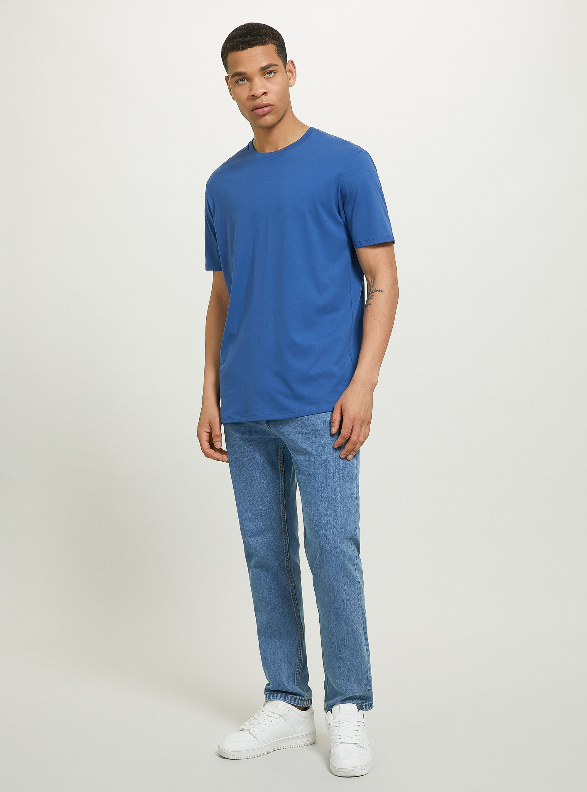 Camiseta de algod&oacute;n con cuello redondo, RY3 ROYALE LIGHT