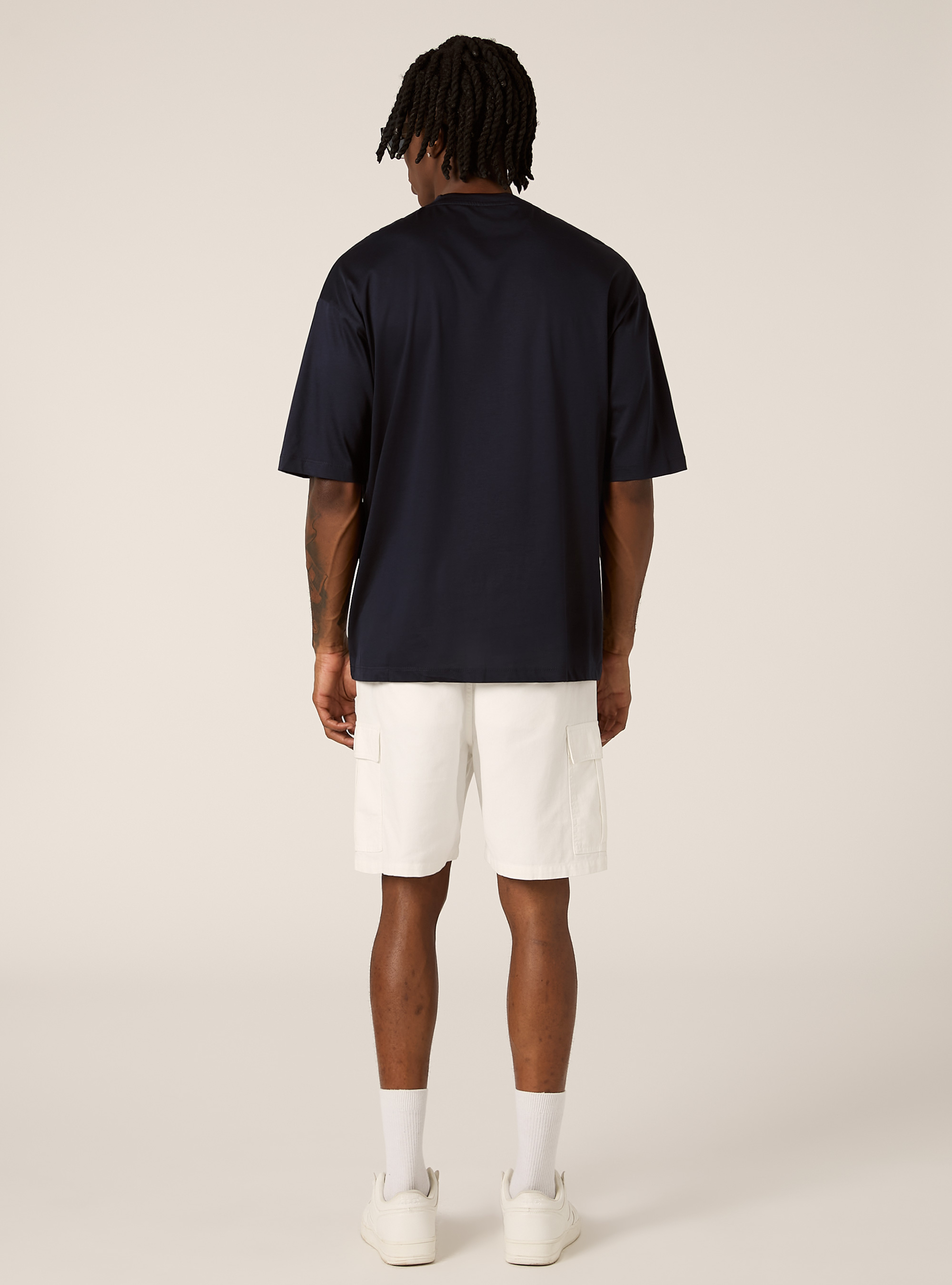 Boxy fit T-shirt, NA1 NAVY DARK