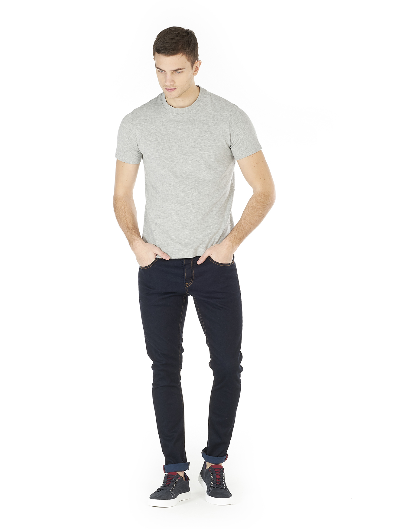 Jeans stretch regular fit, BLU MARINO