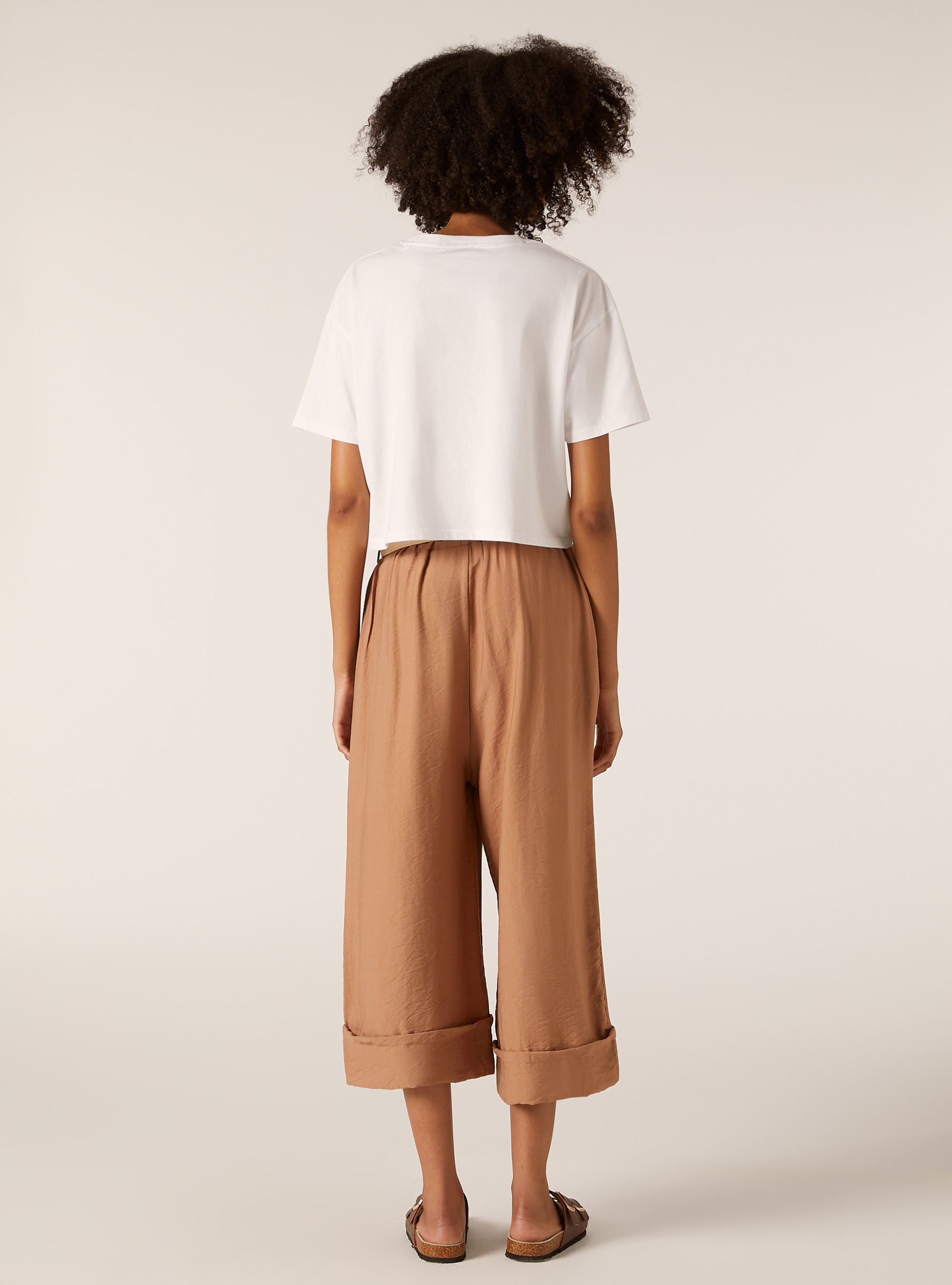 Lightweight trousers with belt, TB2 TOBACCO MEDIUM